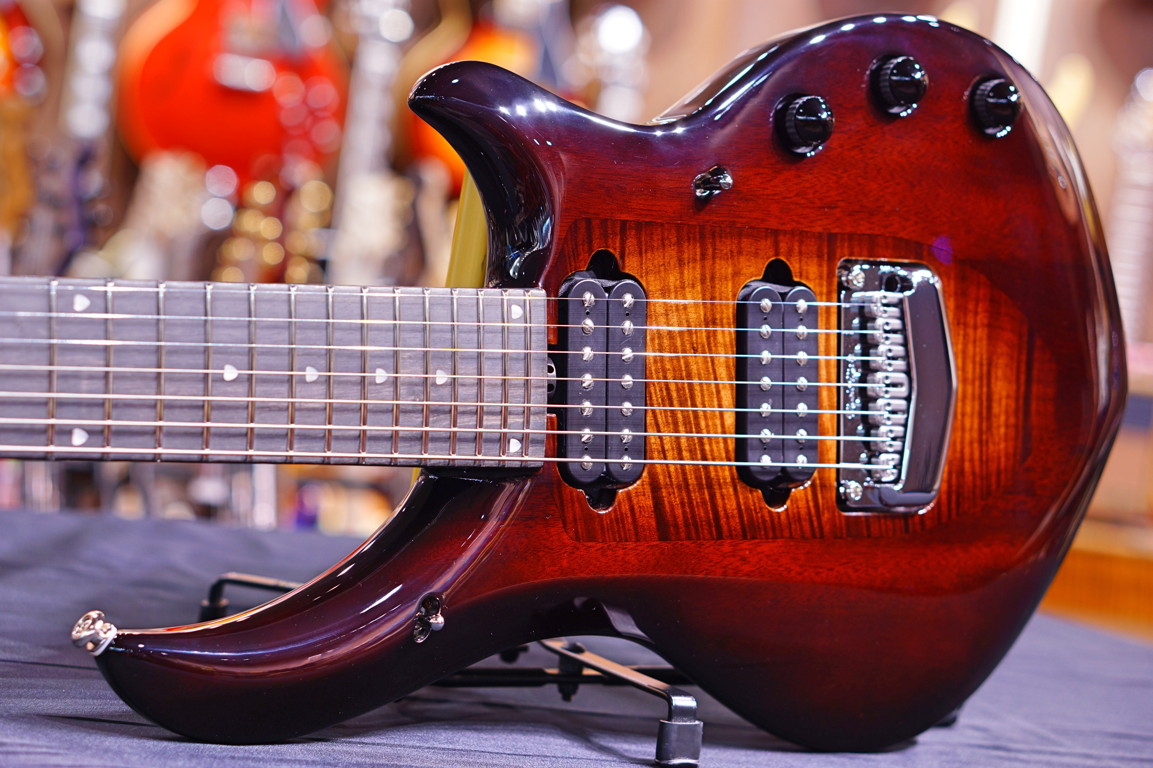 Ernie Ball Music Man John Petrucci Majesty 7-string - Dark Roast M11699 - HIENDGUITAR Musicman GUITAR