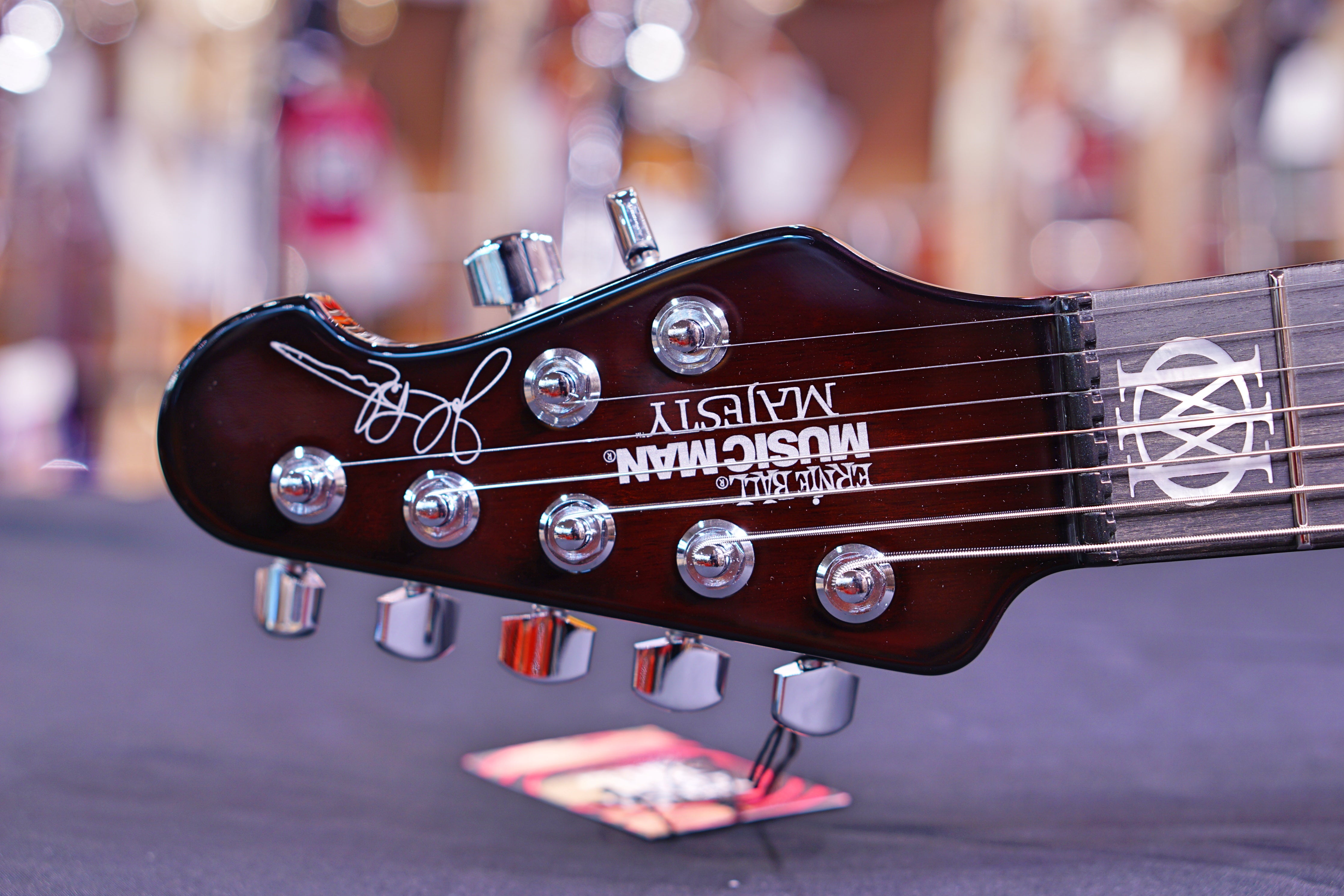 Ernie Ball Music Man John Petrucci Majesty 7-string - Dark Roast M11699 - HIENDGUITAR Musicman GUITAR