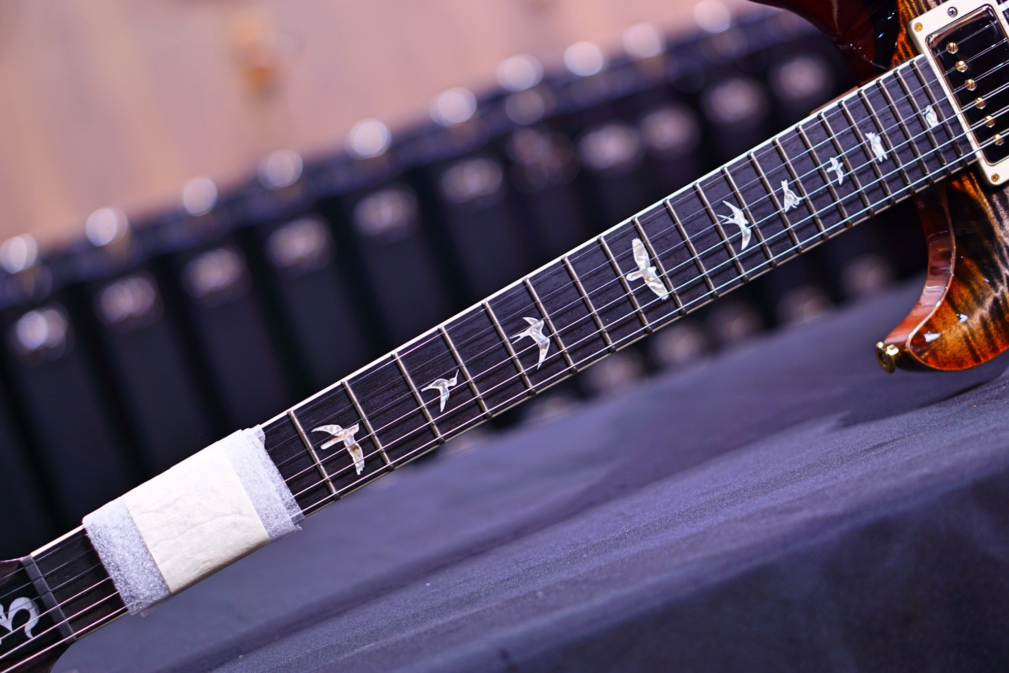 PRS Santana Retro charcoal cherry wood library 10 top 0342551 - HIENDGUITAR PRS GUITAR