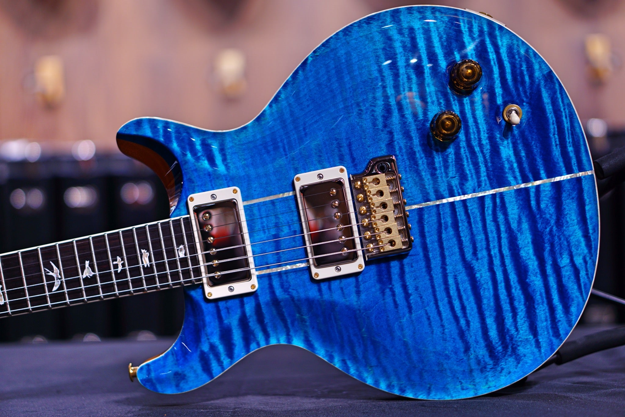 PRS Santana Retro faded blue jeans wood library 10 top 0334305 - HIENDGUITAR PRS GUITAR