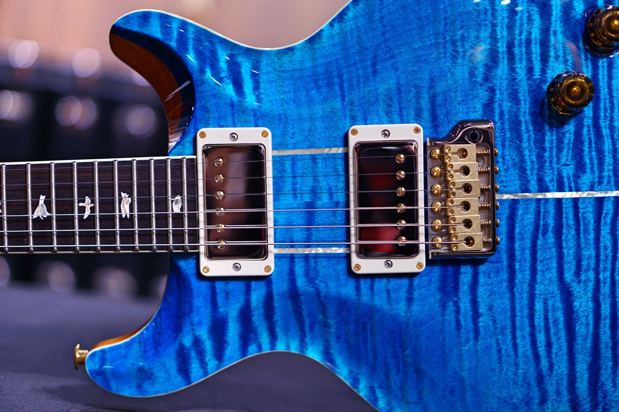 PRS Santana Retro faded blue jeans wood library 10 top 0334305 - HIENDGUITAR PRS GUITAR