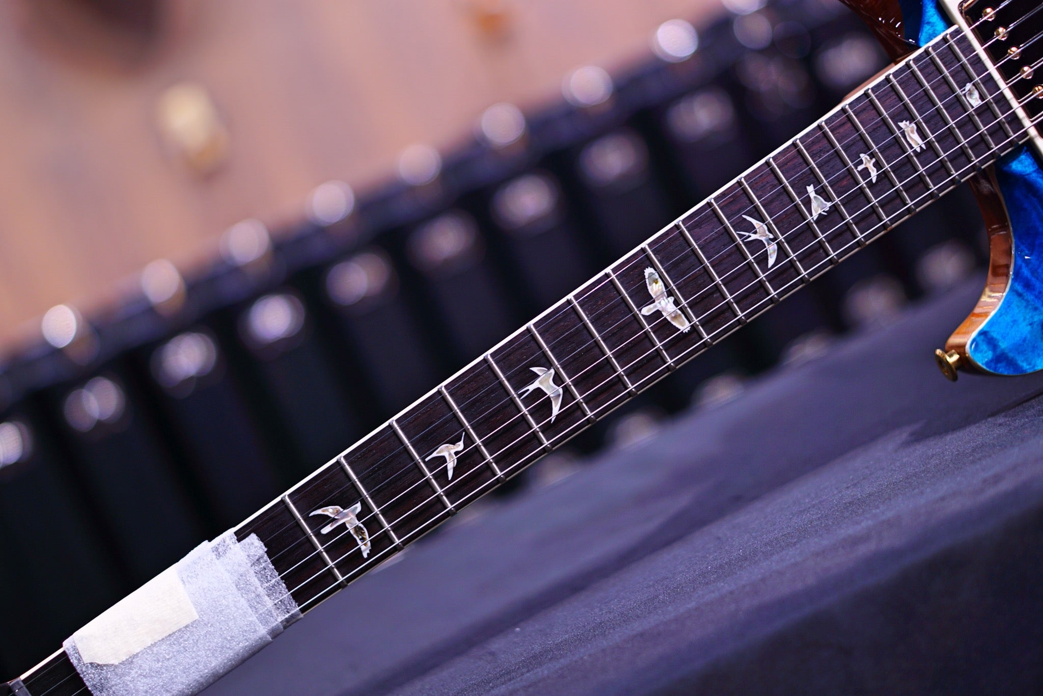 PRS Santana Retro faded blue jeans wood library 10 top 0334305 - HIENDGUITAR PRS GUITAR