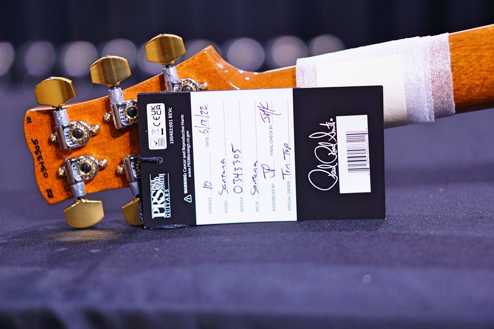 PRS Santana Retro faded blue jeans wood library 10 top 0334305 - HIENDGUITAR PRS GUITAR