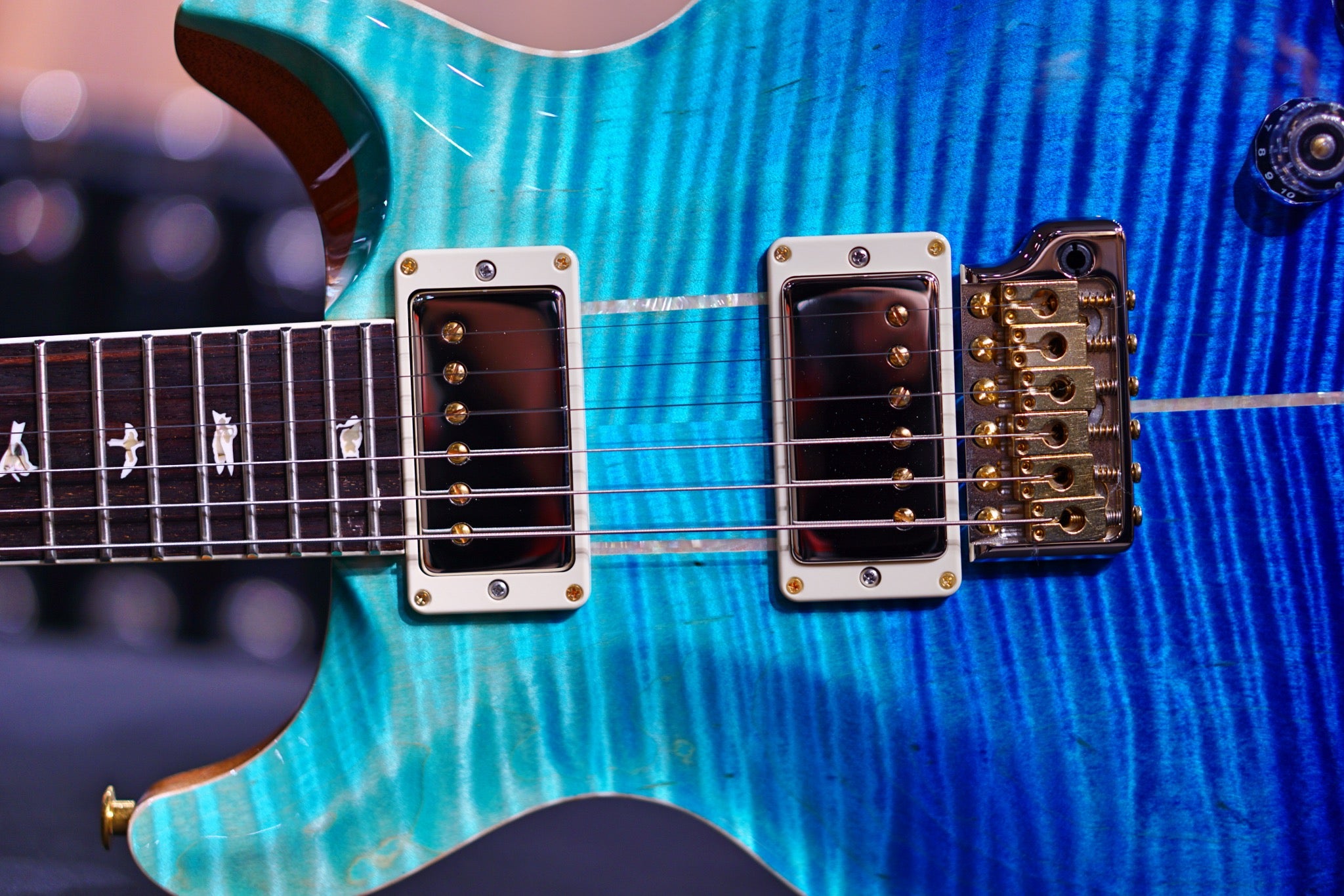 PRS Santana Retro faded blue fade wood library 10 top 0342955 - HIENDGUITAR PRS GUITAR