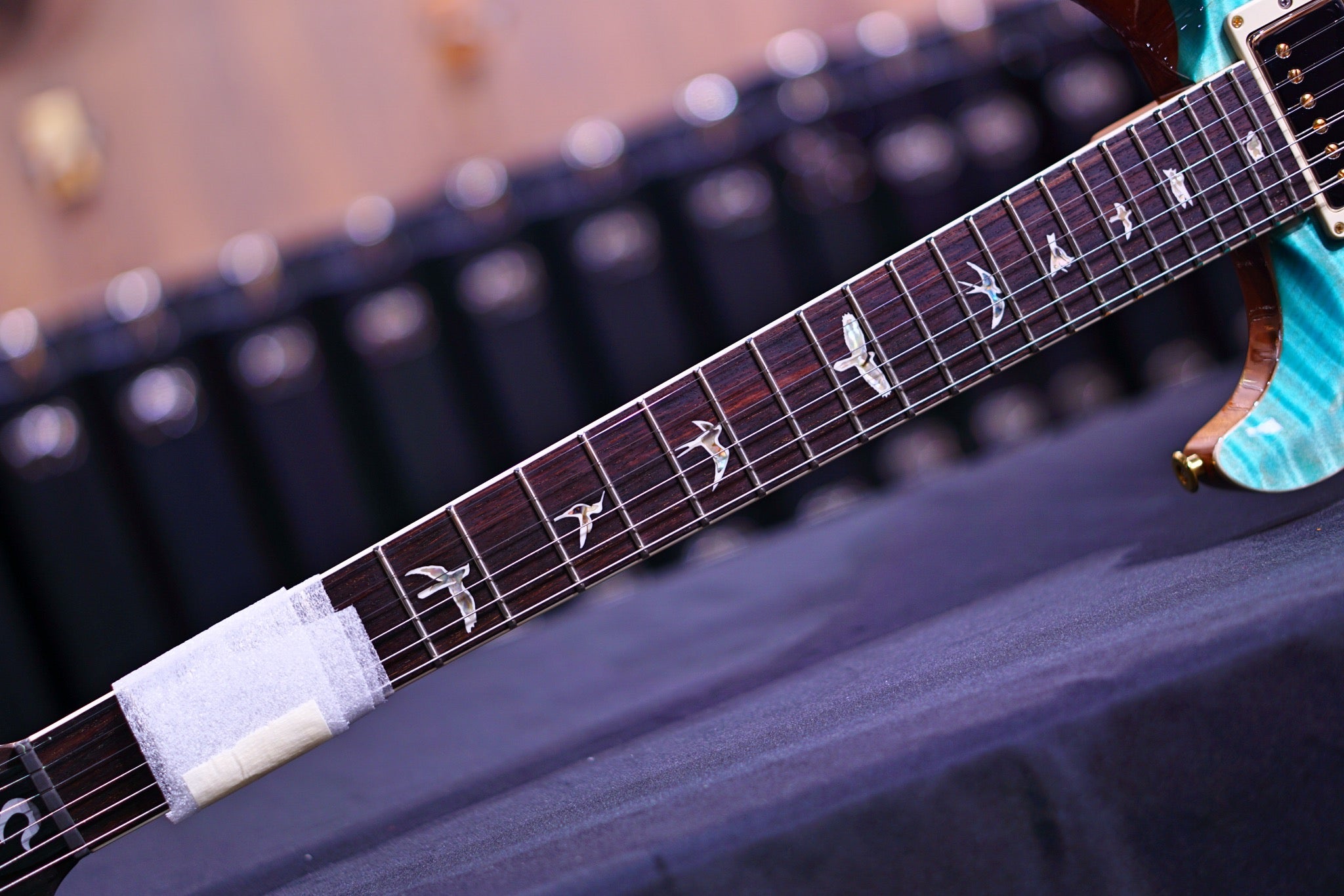 PRS Santana Retro faded blue fade wood library 10 top 0342955 - HIENDGUITAR PRS GUITAR