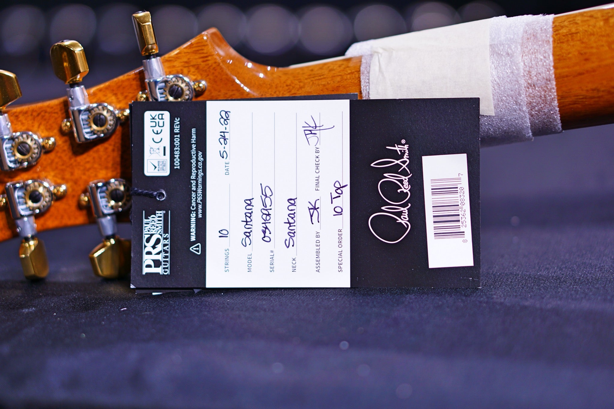 PRS Santana Retro faded blue fade wood library 10 top 0342955 - HIENDGUITAR PRS GUITAR