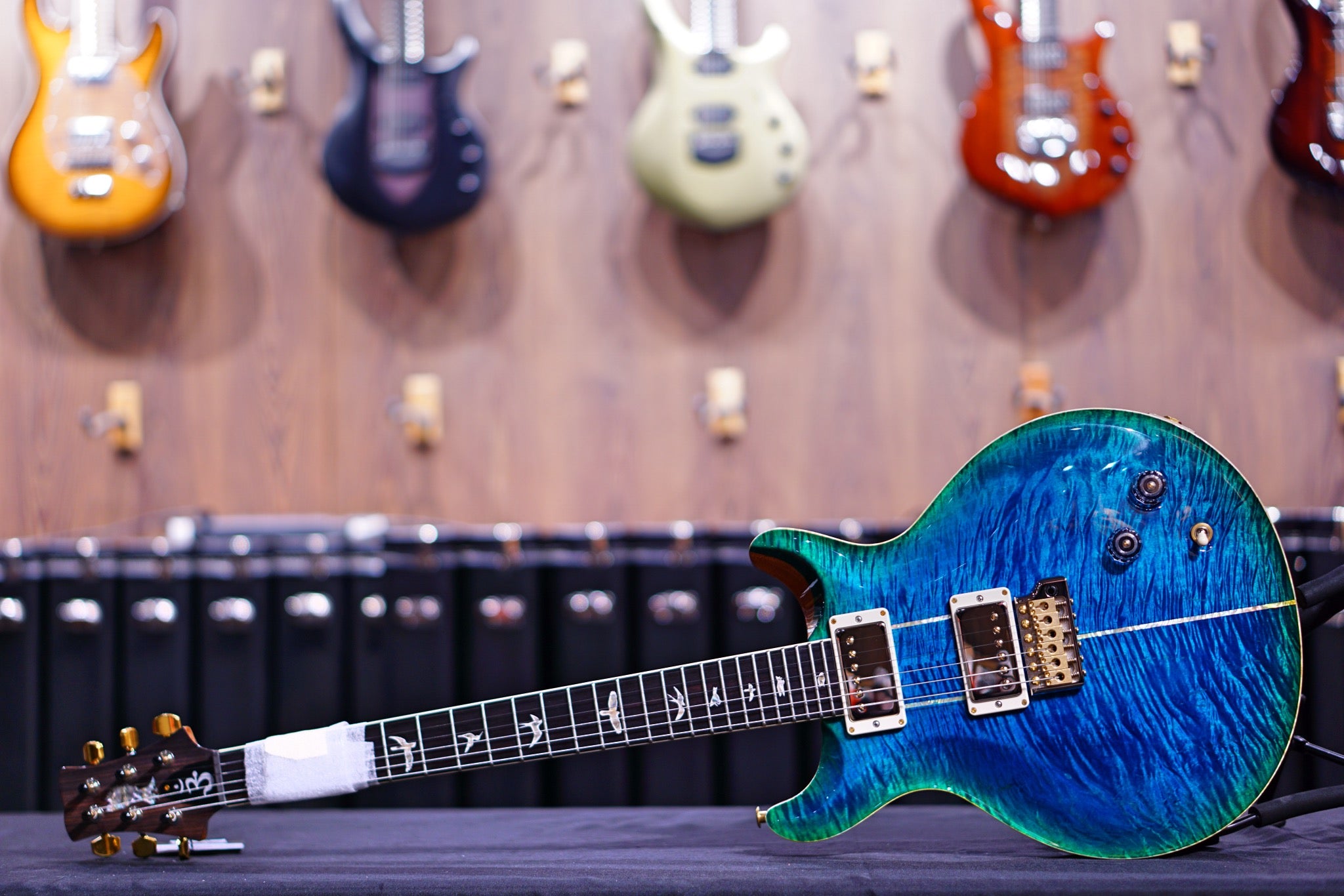 PRS Santana Retro faded matteo verde wood library 10 top 0343309 - HIENDGUITAR PRS GUITAR