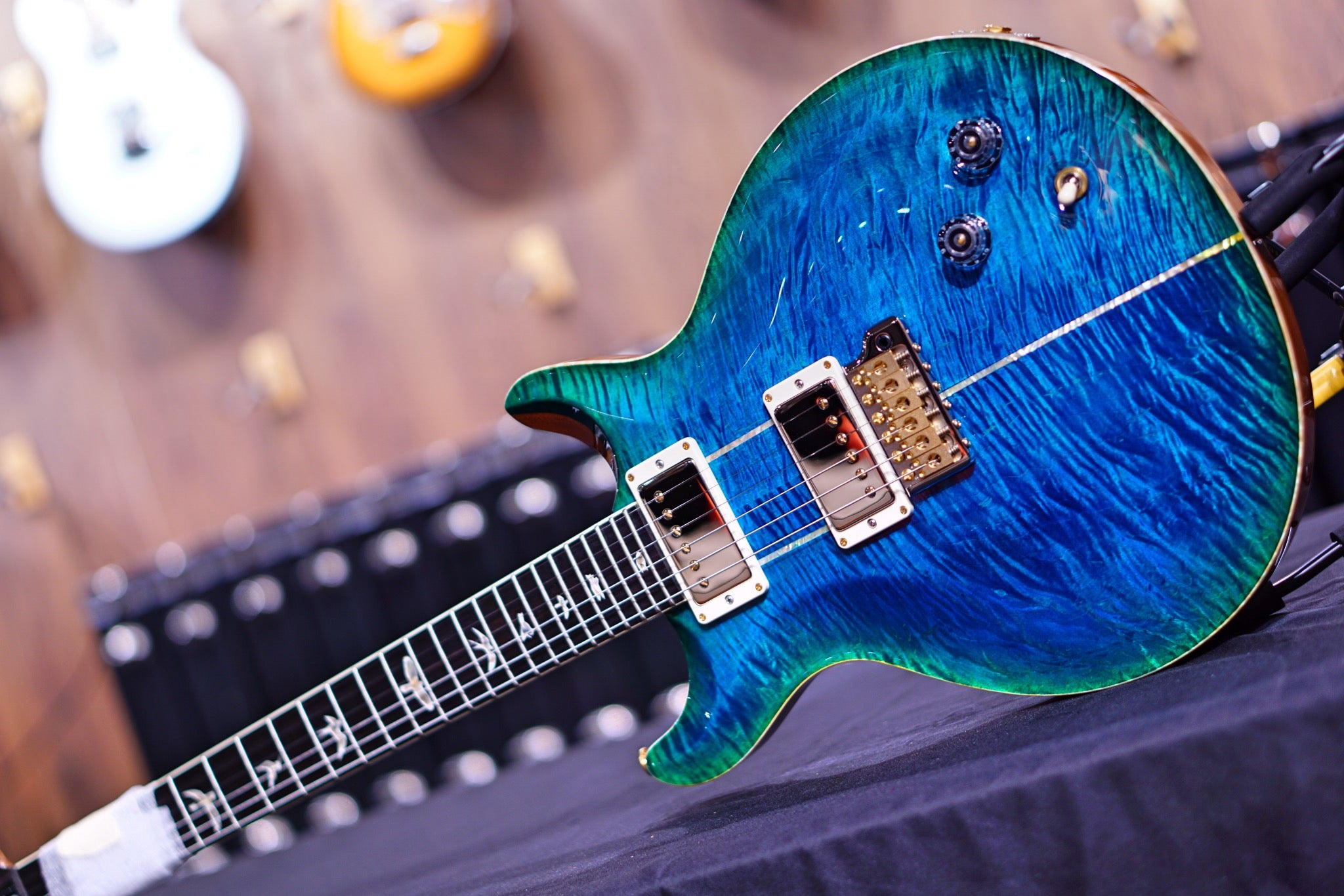 PRS Santana Retro faded matteo verde wood library 10 top 0343309 - HIENDGUITAR PRS GUITAR