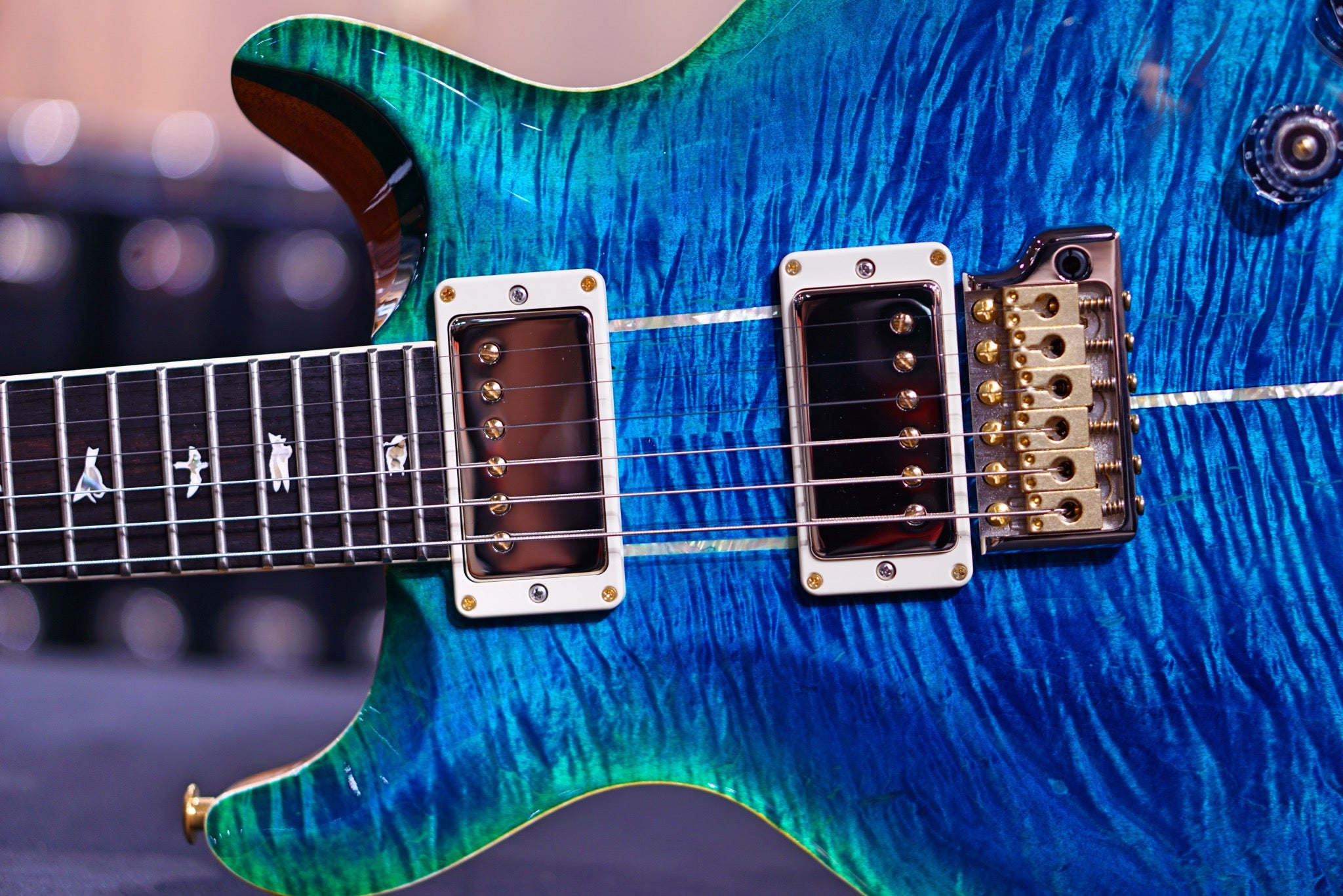 PRS Santana Retro faded matteo verde wood library 10 top 0343309 - HIENDGUITAR PRS GUITAR