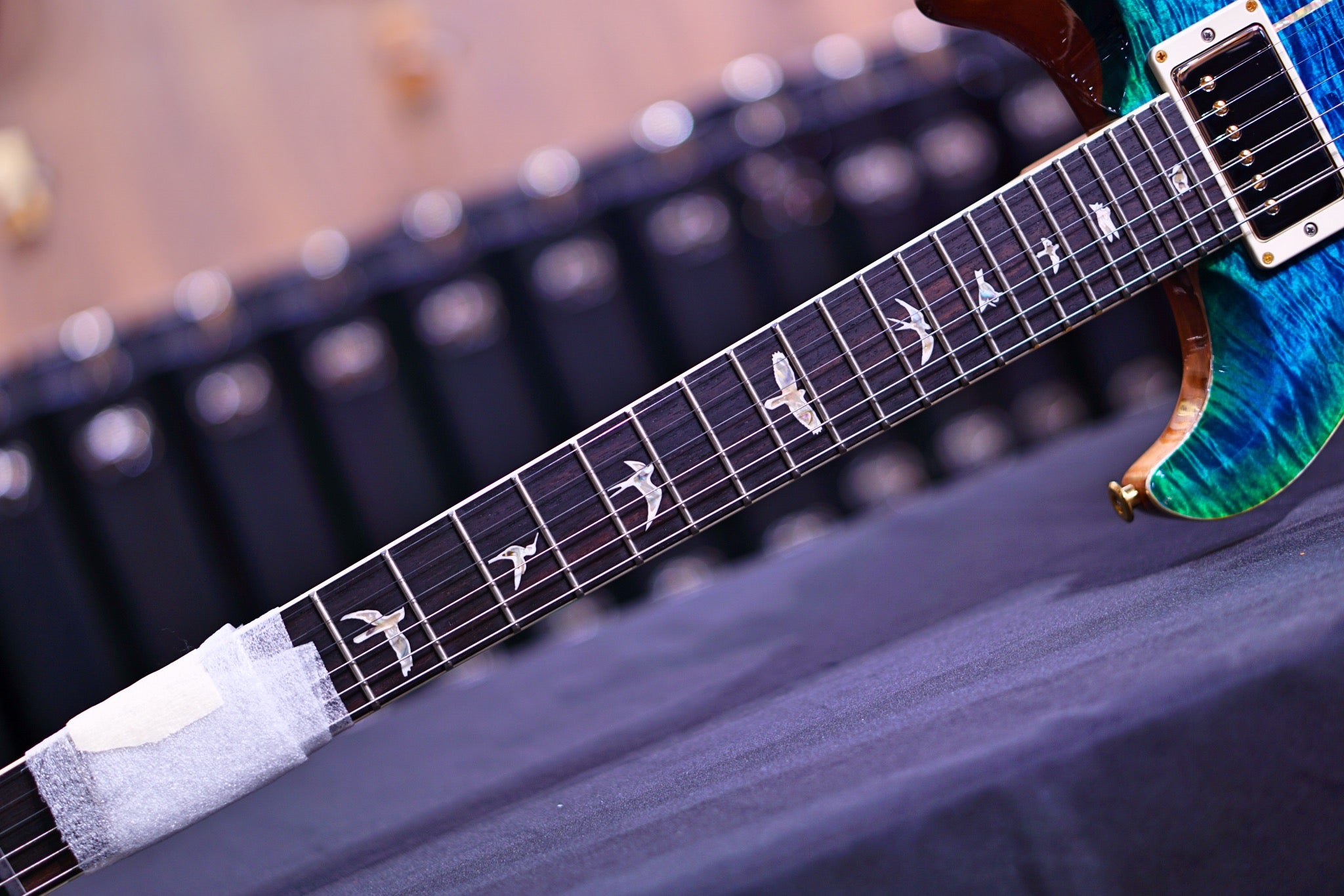 PRS Santana Retro faded matteo verde wood library 10 top 0343309 - HIENDGUITAR PRS GUITAR