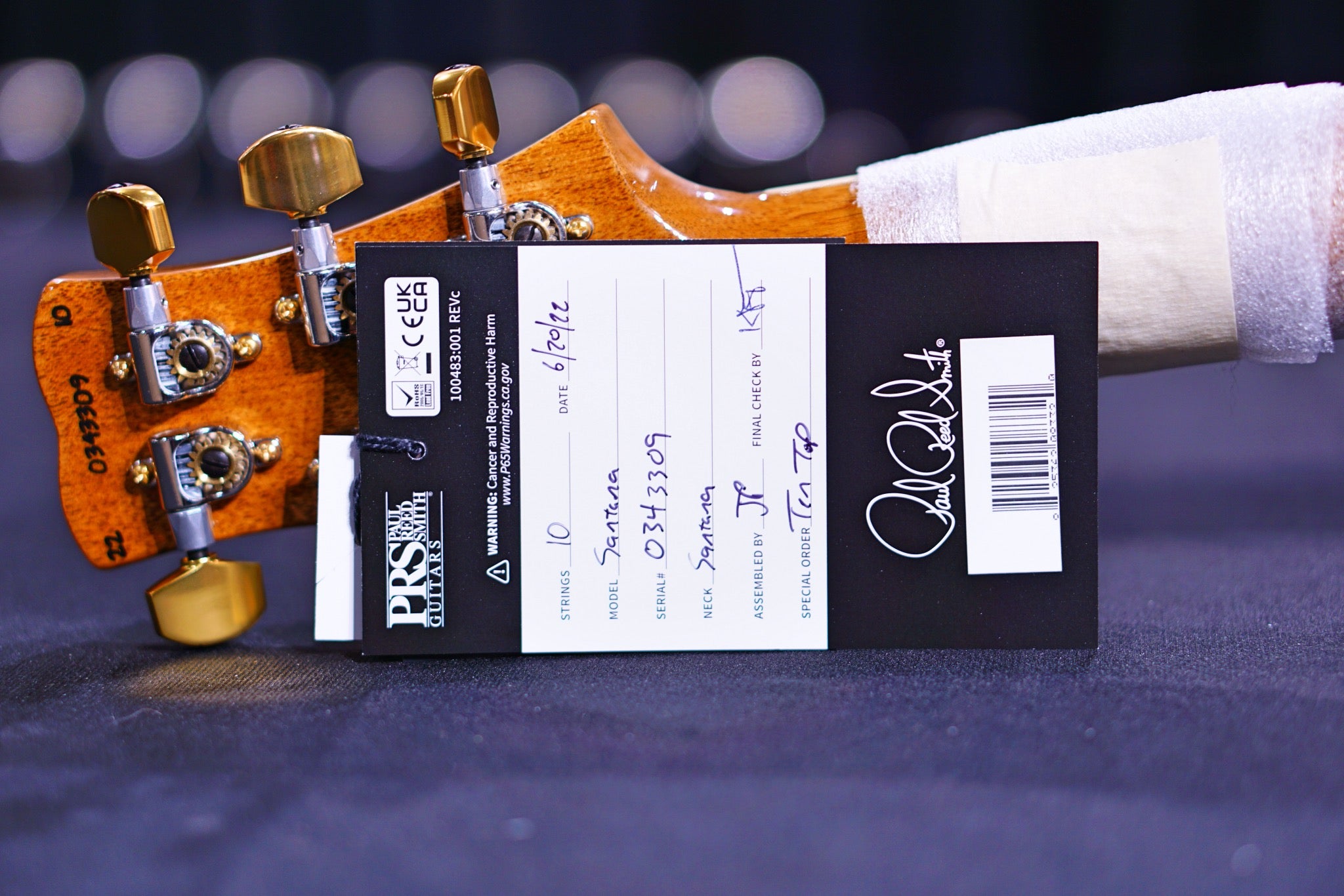 PRS Santana Retro faded matteo verde wood library 10 top 0343309 - HIENDGUITAR PRS GUITAR