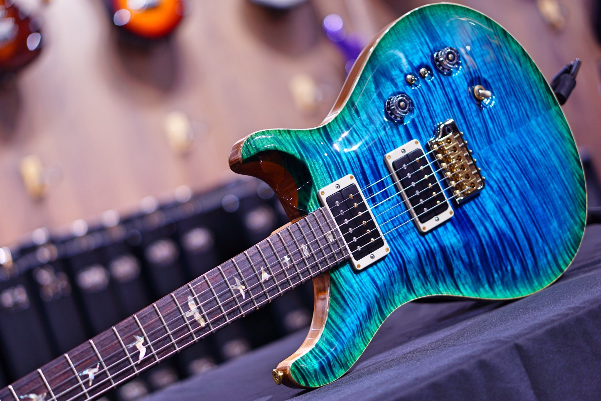 PRS 35th Anniversary Custom 24 - matteo verde 10top thin neck 0341478 - HIENDGUITAR PRS GUITAR