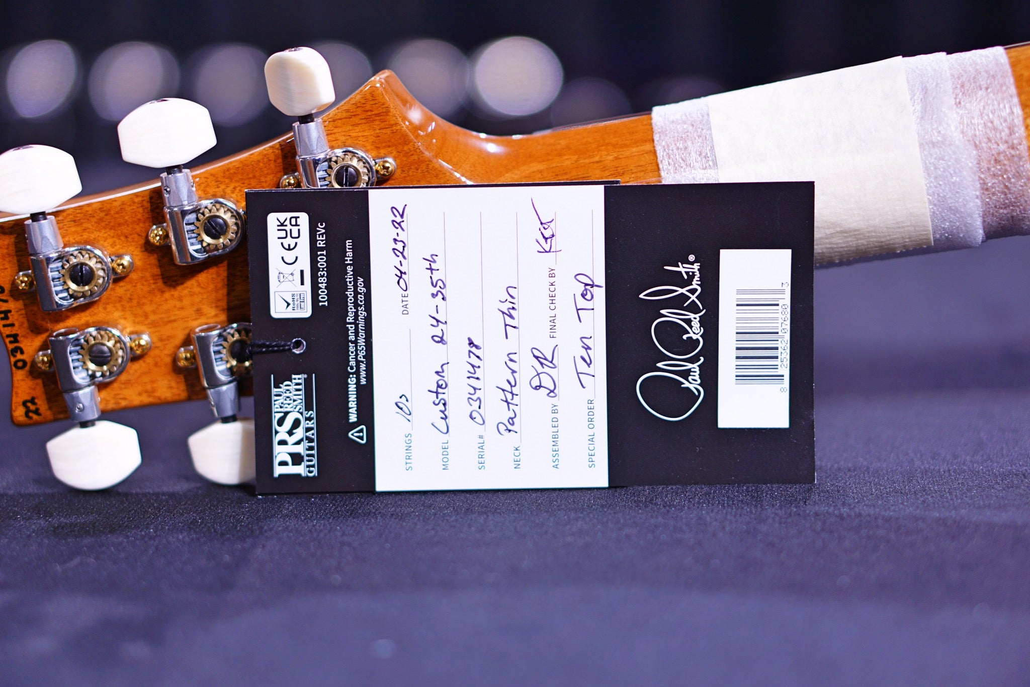 PRS 35th Anniversary Custom 24 - matteo verde 10top thin neck 0341478 - HIENDGUITAR PRS GUITAR