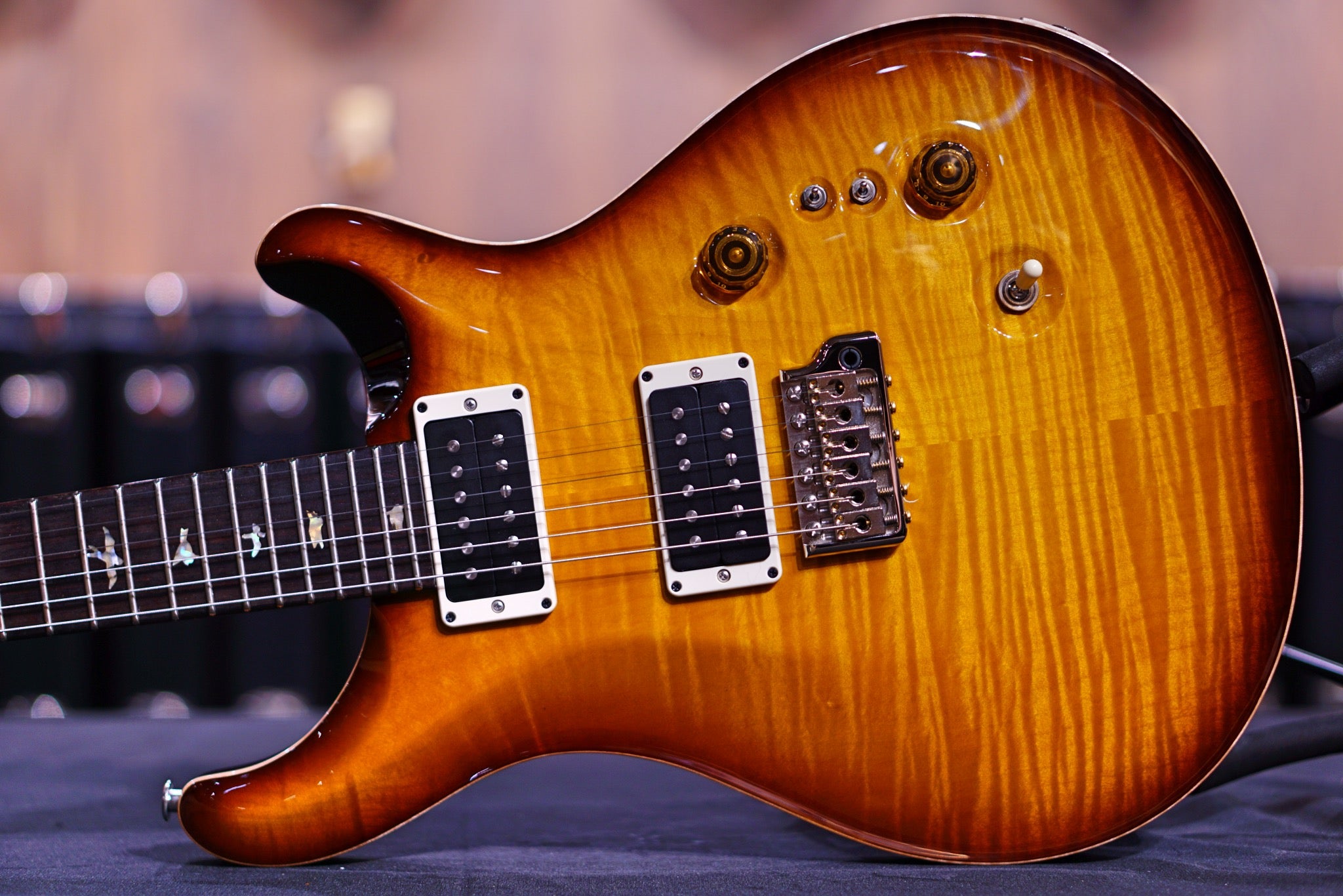 PRS 35th Anniversary Custom 24 - McCarty Tobacco Sunburst with Pattern Regular Neck 0341570 - HIENDGUITAR PRS GUITAR