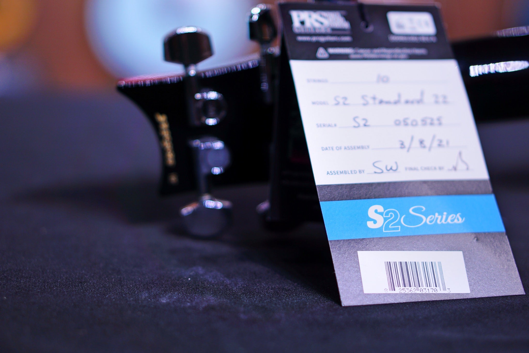 PRS S2 Standard 22 Electric Guitar - Black S2050525 - HIENDGUITAR PRS GUITAR