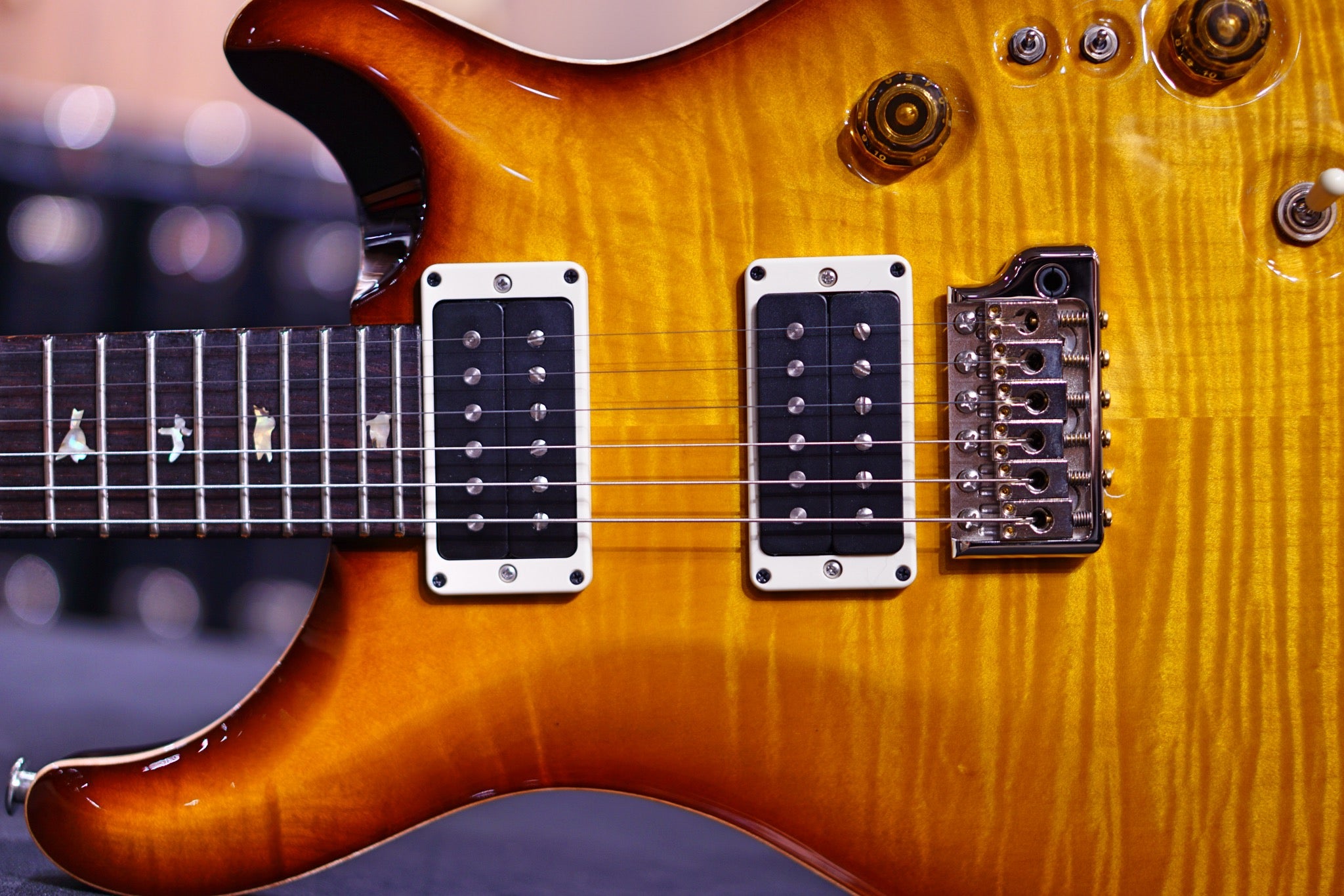 PRS 35th Anniversary Custom 24 - McCarty Tobacco Sunburst with Pattern Regular Neck 0341570 - HIENDGUITAR PRS GUITAR