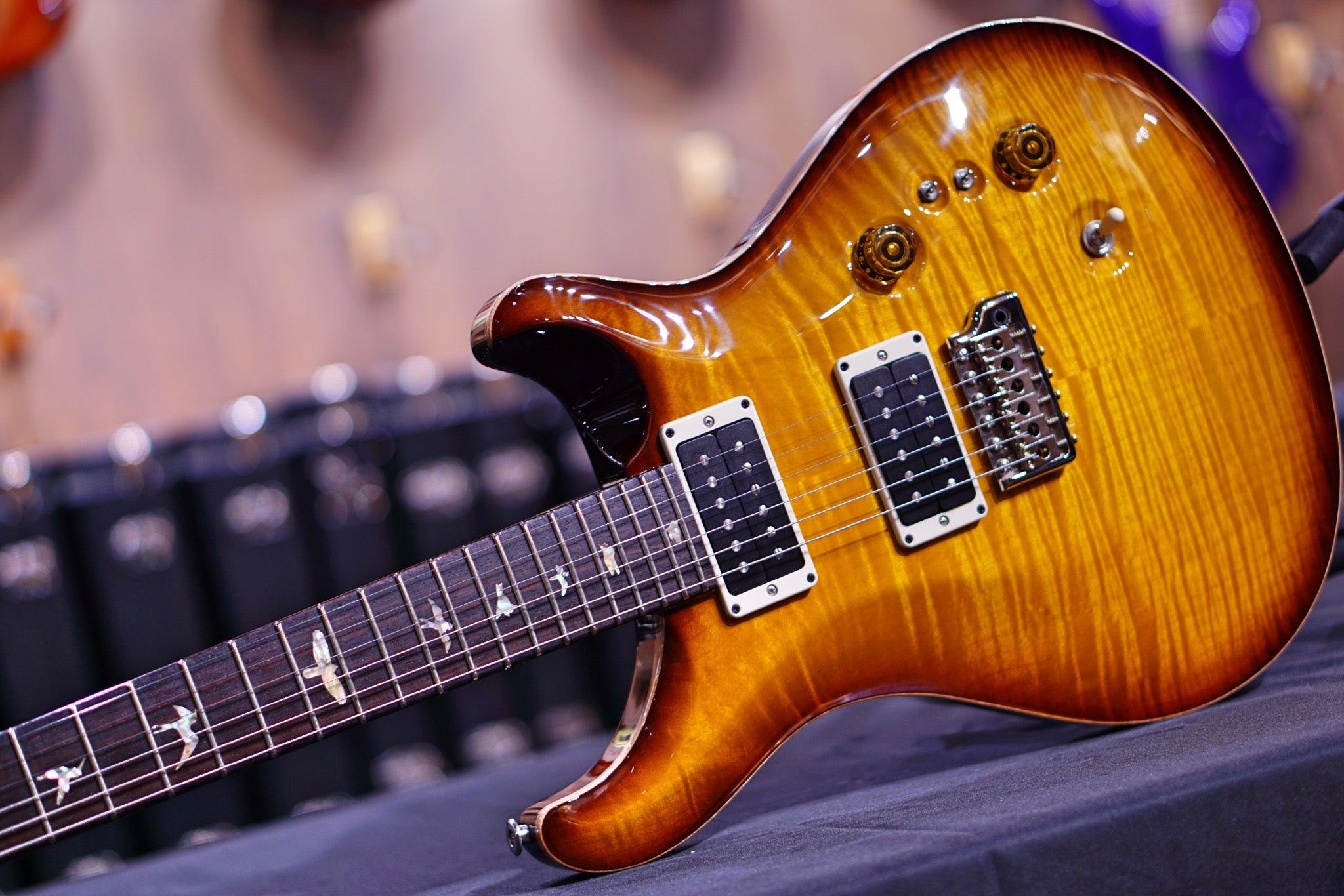 PRS 35th Anniversary Custom 24 - McCarty Tobacco Sunburst with Pattern Regular Neck 0341570 - HIENDGUITAR PRS GUITAR