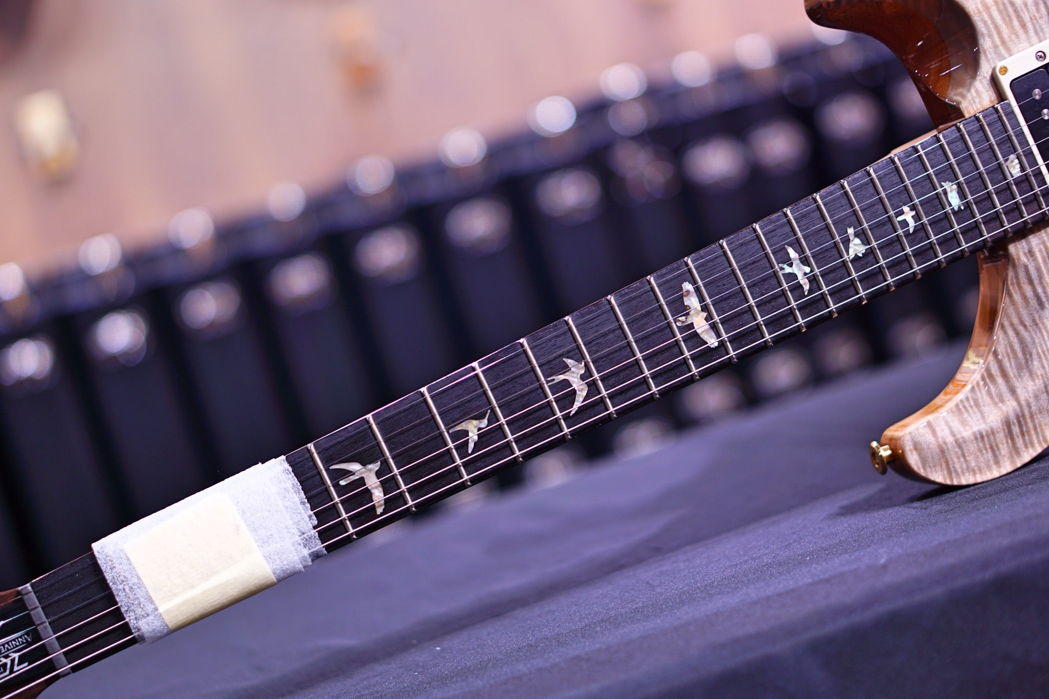 PRS 35th Anniversary Custom 24 - grey black fade 10top regular neck 0340775 - HIENDGUITAR PRS GUITAR