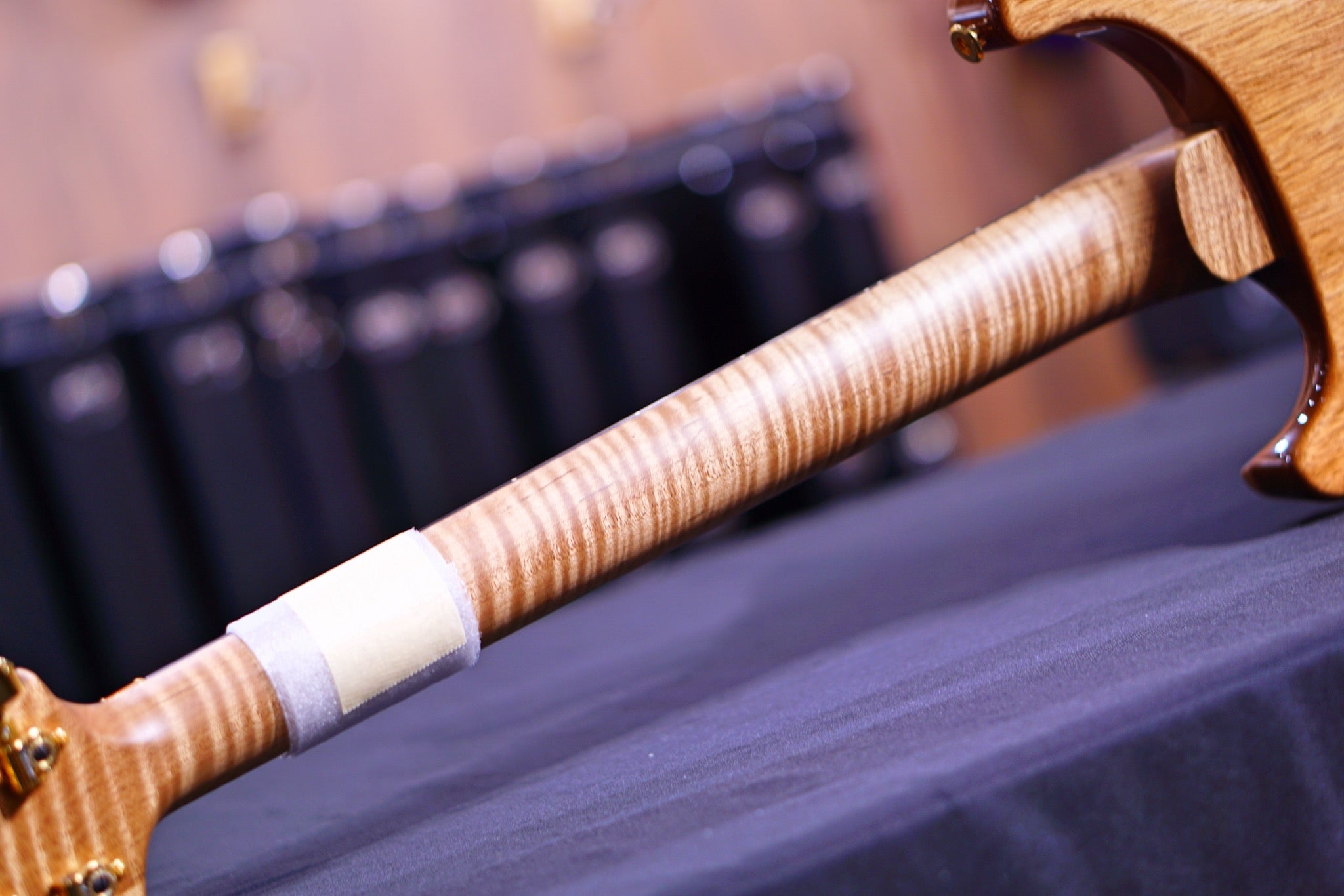 PRS Custom 24 Floyd wood library faded blue jeans Torrefied maple neck run 0340148 - HIENDGUITAR PRS GUITAR