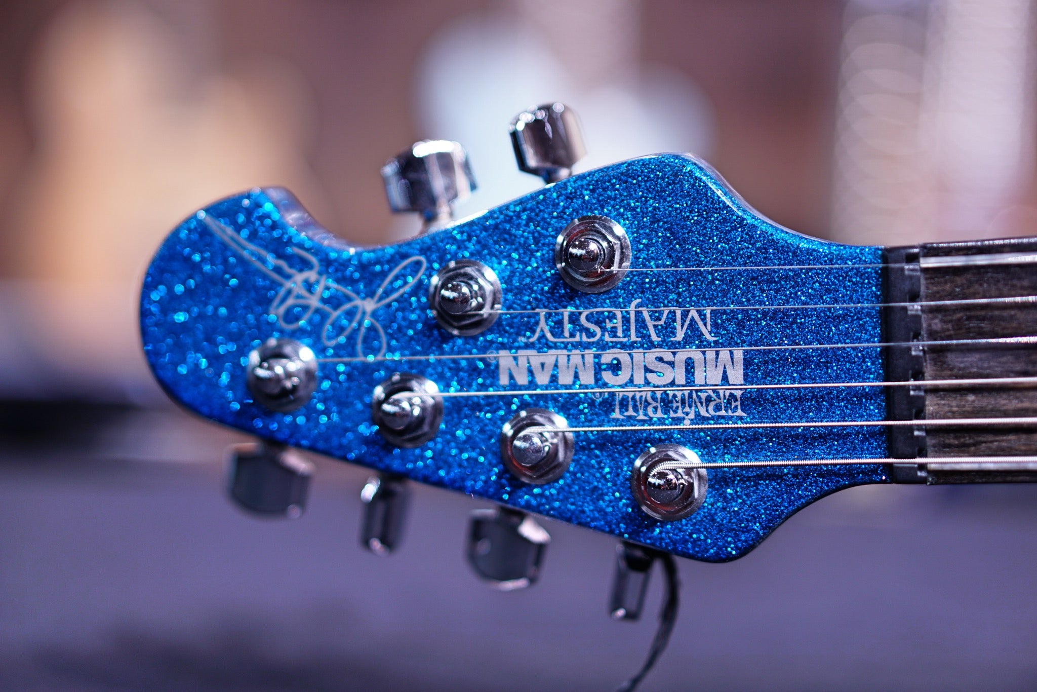 Music Man John Petrucci Majesty Bfr Marine Blue Sparkle M10760 - HIENDGUITAR Musicman GUITAR