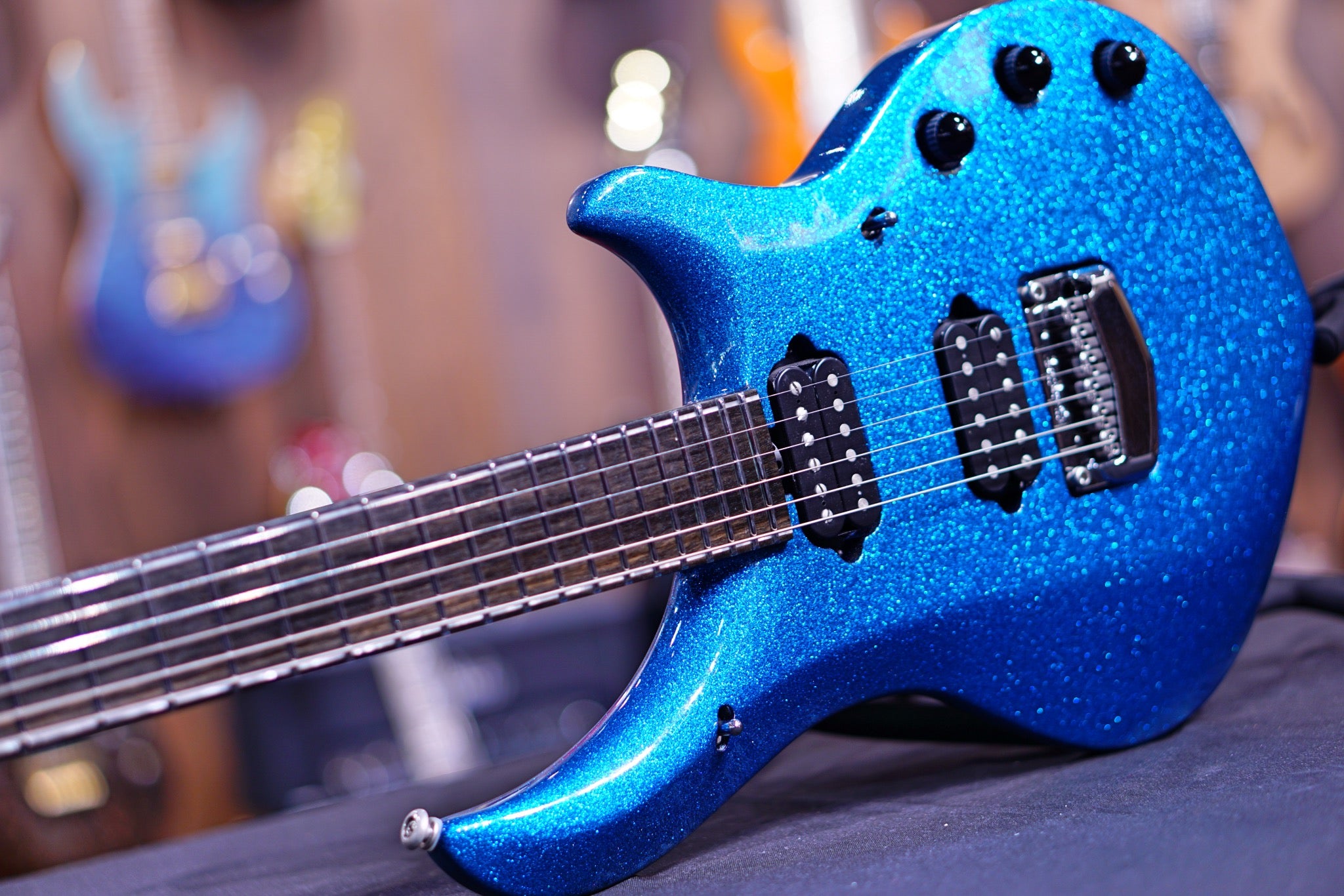 Music Man John Petrucci Majesty Bfr Marine Blue Sparkle M10760 - HIENDGUITAR Musicman GUITAR