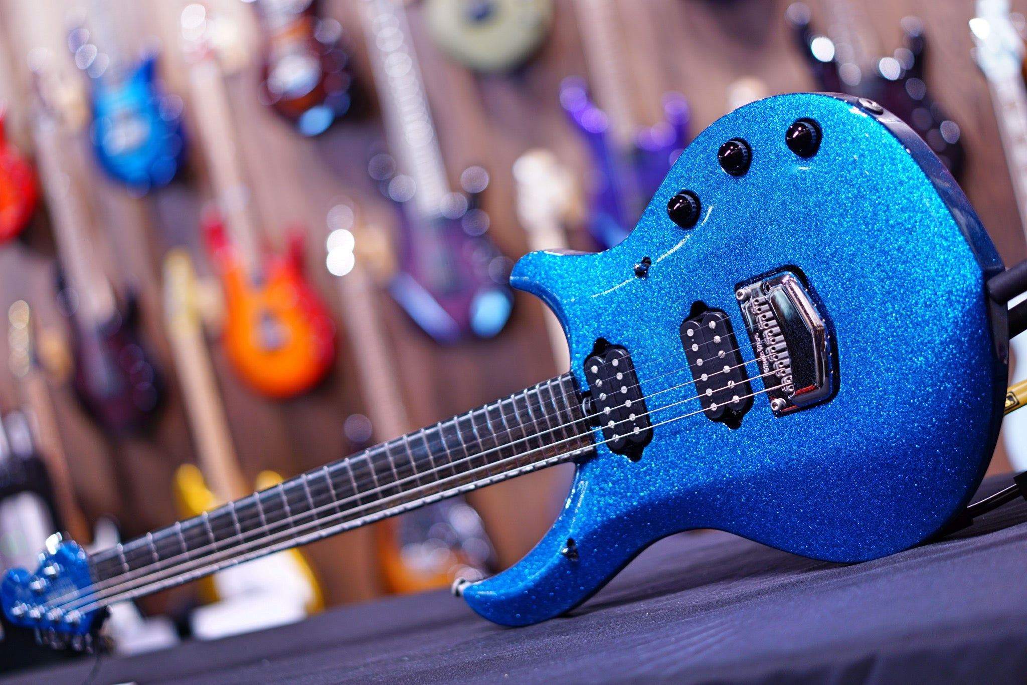Music Man John Petrucci Majesty Bfr Marine Blue Sparkle M10760 - HIENDGUITAR Musicman GUITAR