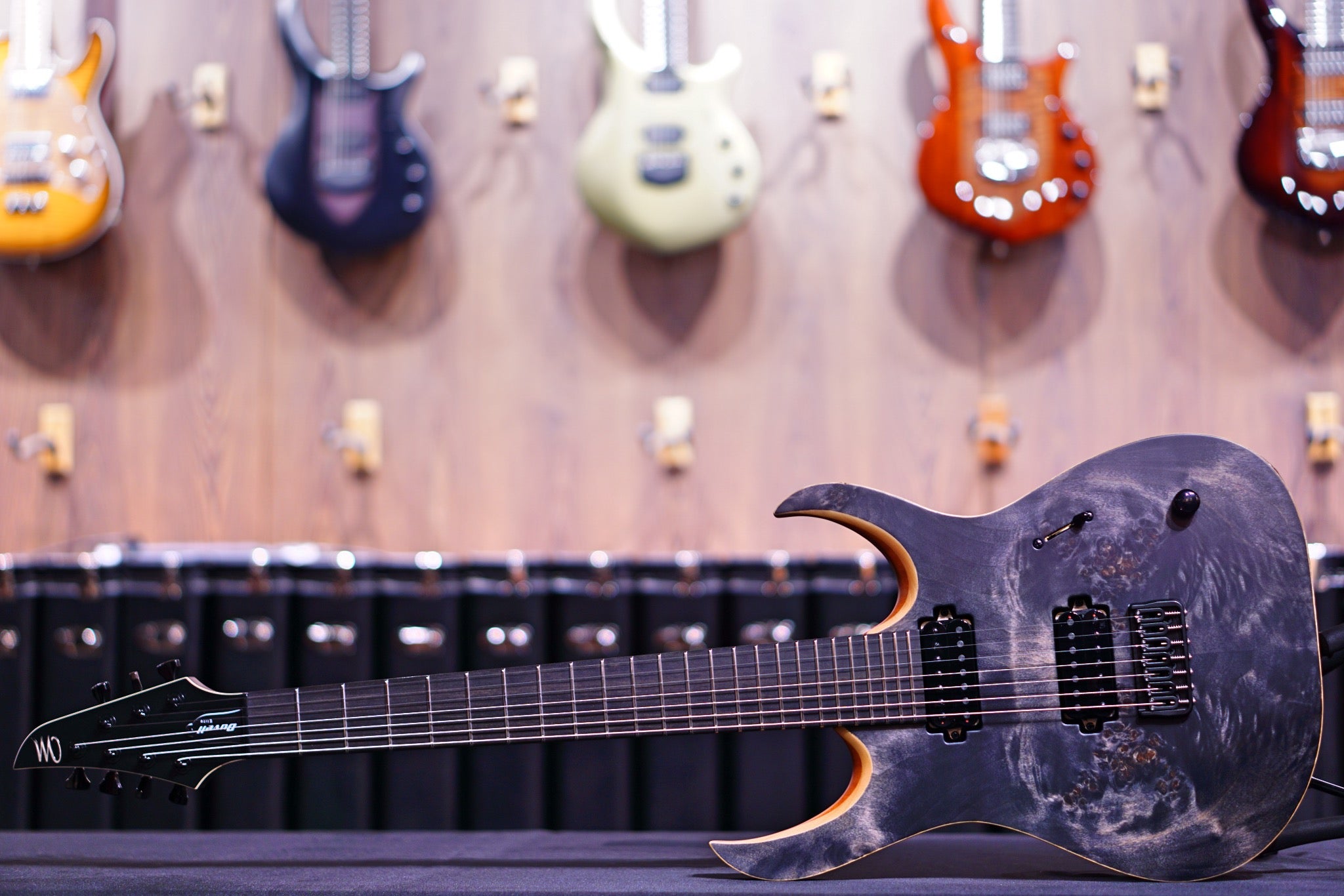 Mayones Duvell Elite 7 Trans black satine DF2204892 - HIENDGUITAR Mayones GUITAR