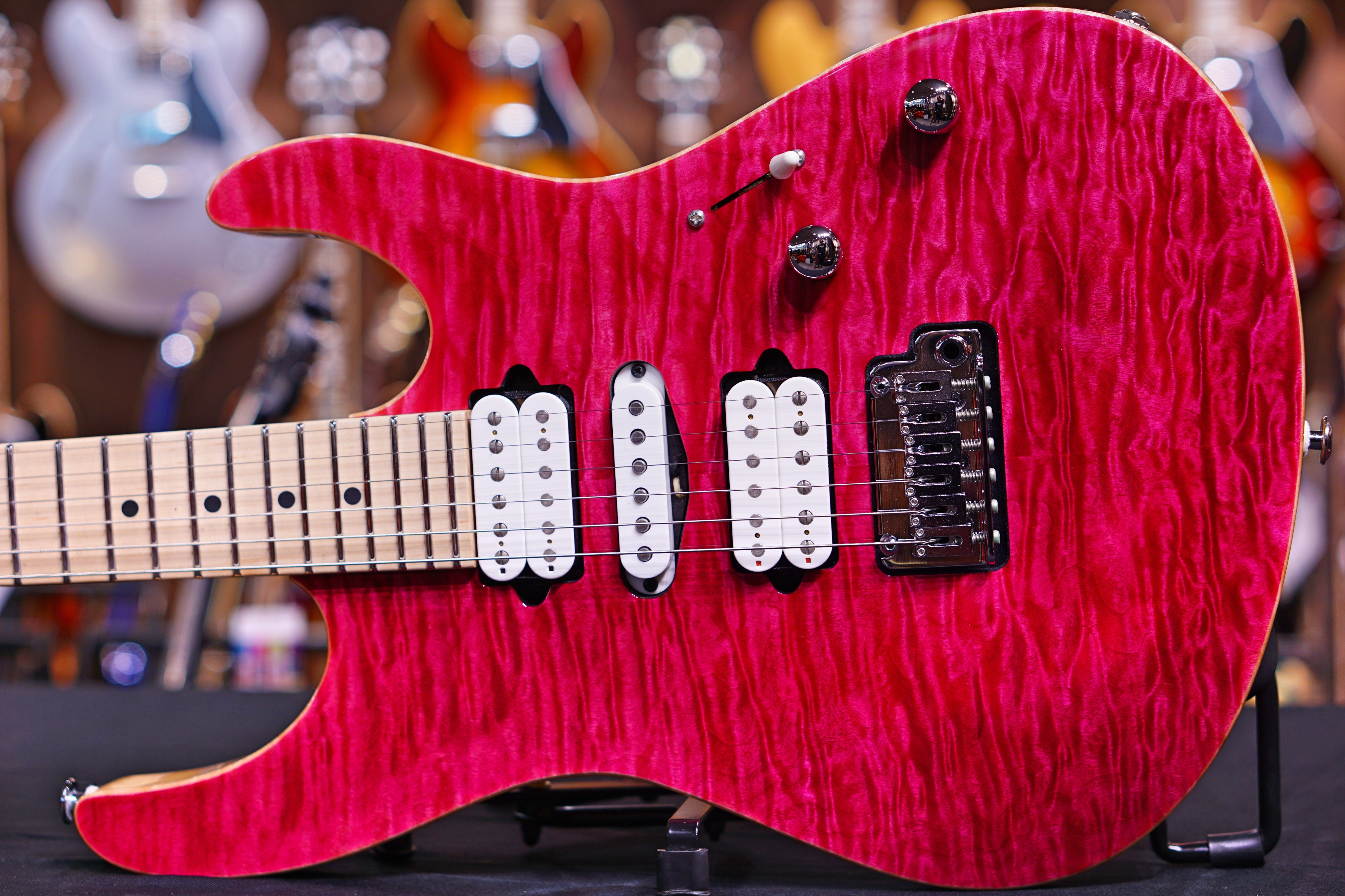 Suhr Custom Modern Magenta pink stain JS0N4L - HIENDGUITAR SUHR GUITAR