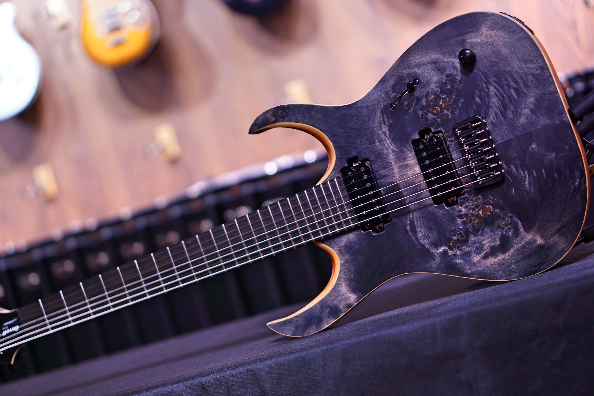 Mayones Duvell Elite 7 Trans black satine DF2204892 - HIENDGUITAR Mayones GUITAR