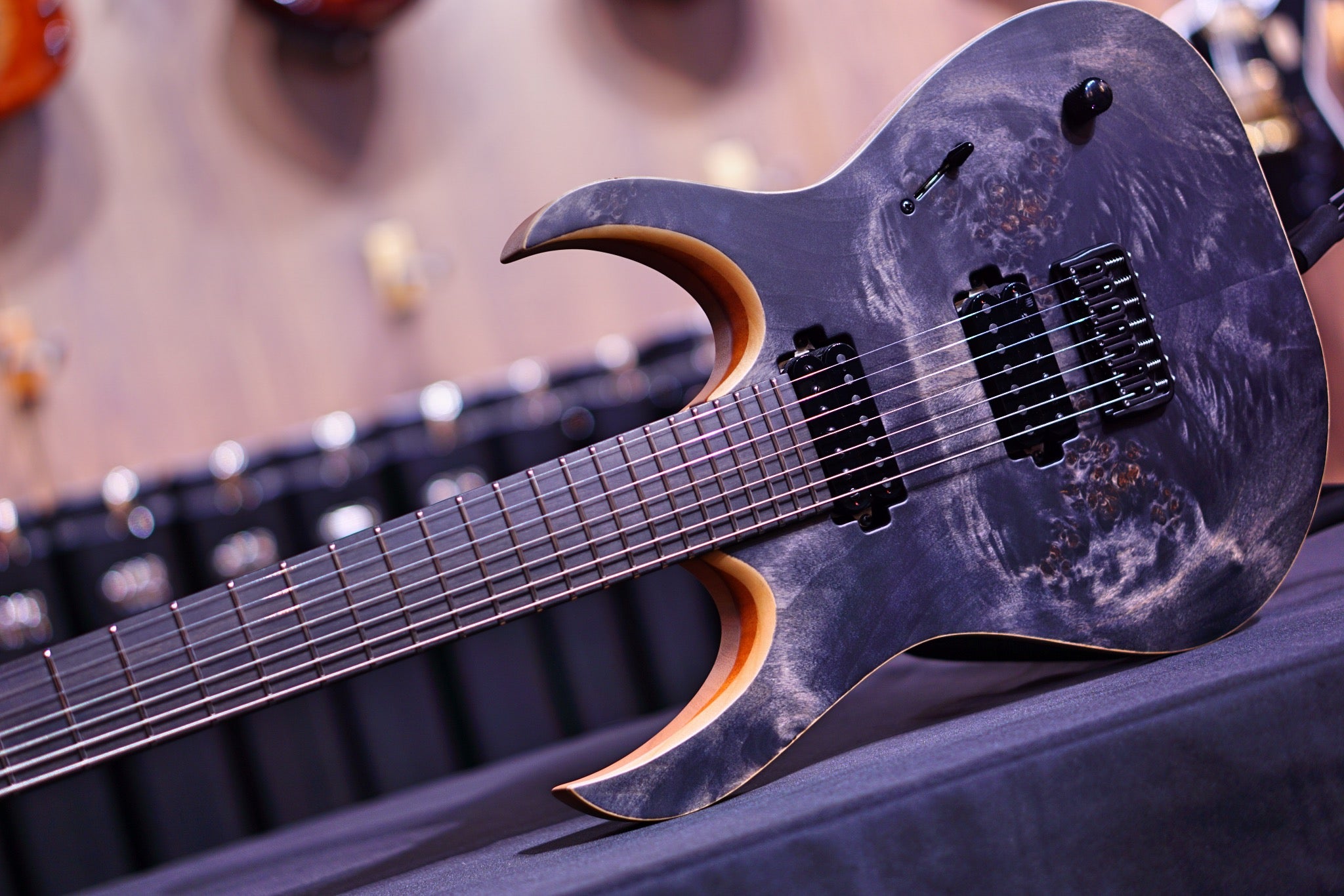 Mayones Duvell Elite 7 Trans black satine DF2204892 - HIENDGUITAR Mayones GUITAR