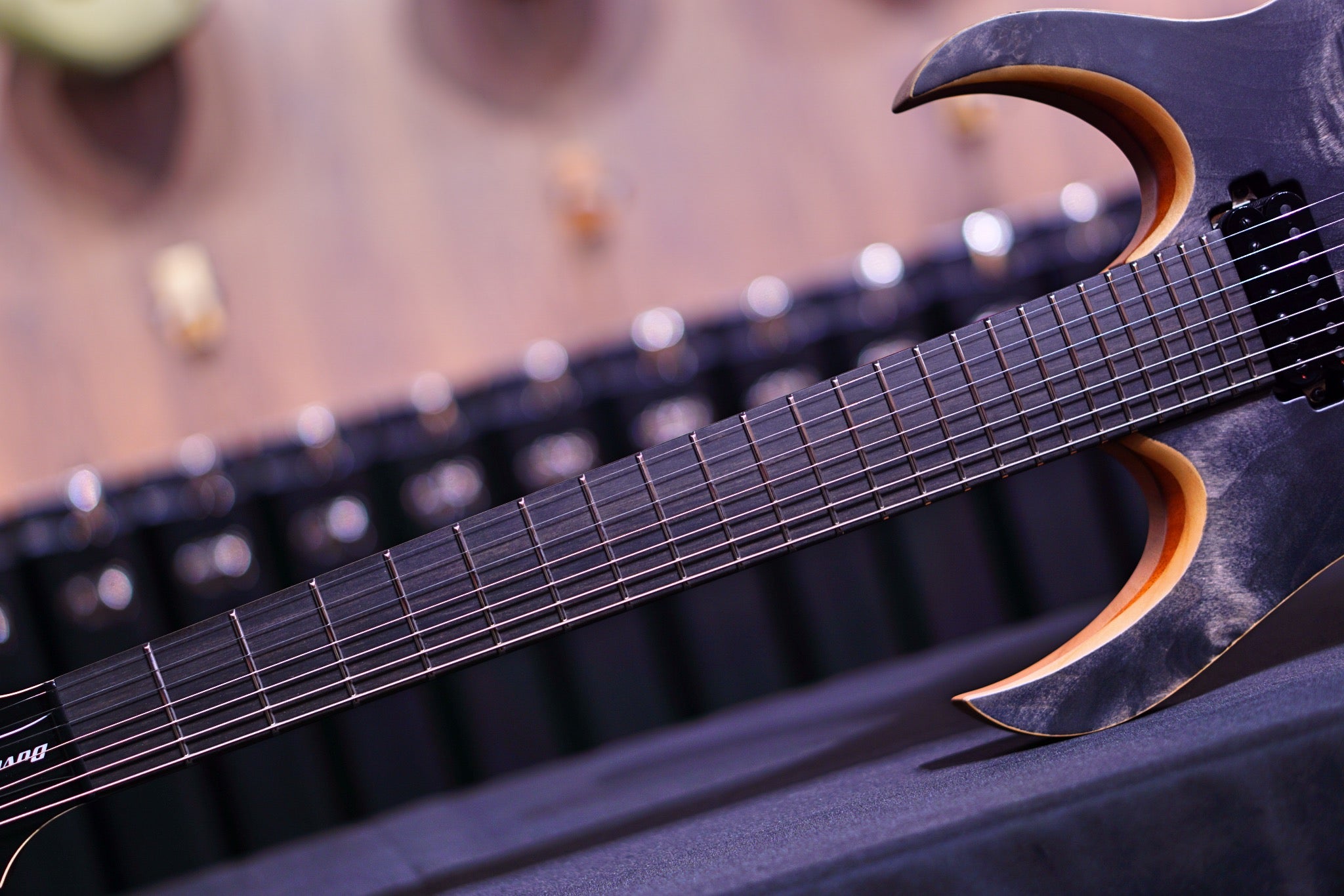 Mayones Duvell Elite 7 Trans black satine DF2204892 - HIENDGUITAR Mayones GUITAR