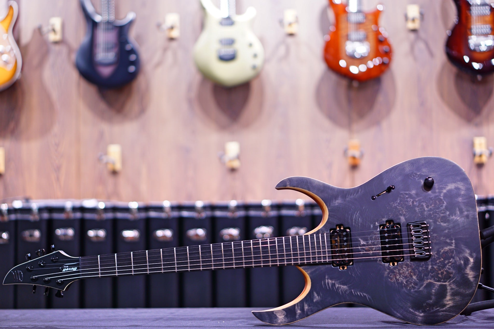 Mayones Duvell Elite 6 Trans black satine DF2205929 - HIENDGUITAR Mayones GUITAR