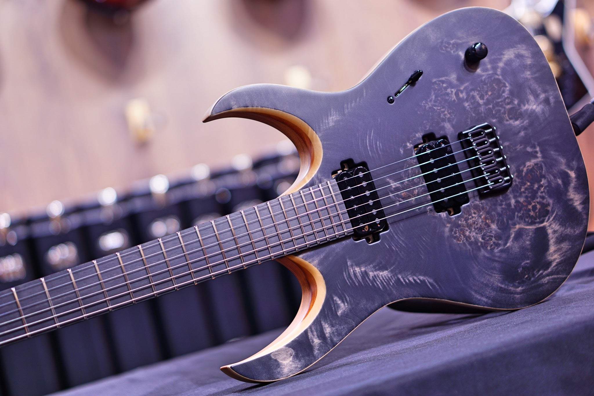 Mayones Duvell Elite 6 Trans black satine DF2205929 - HIENDGUITAR Mayones GUITAR