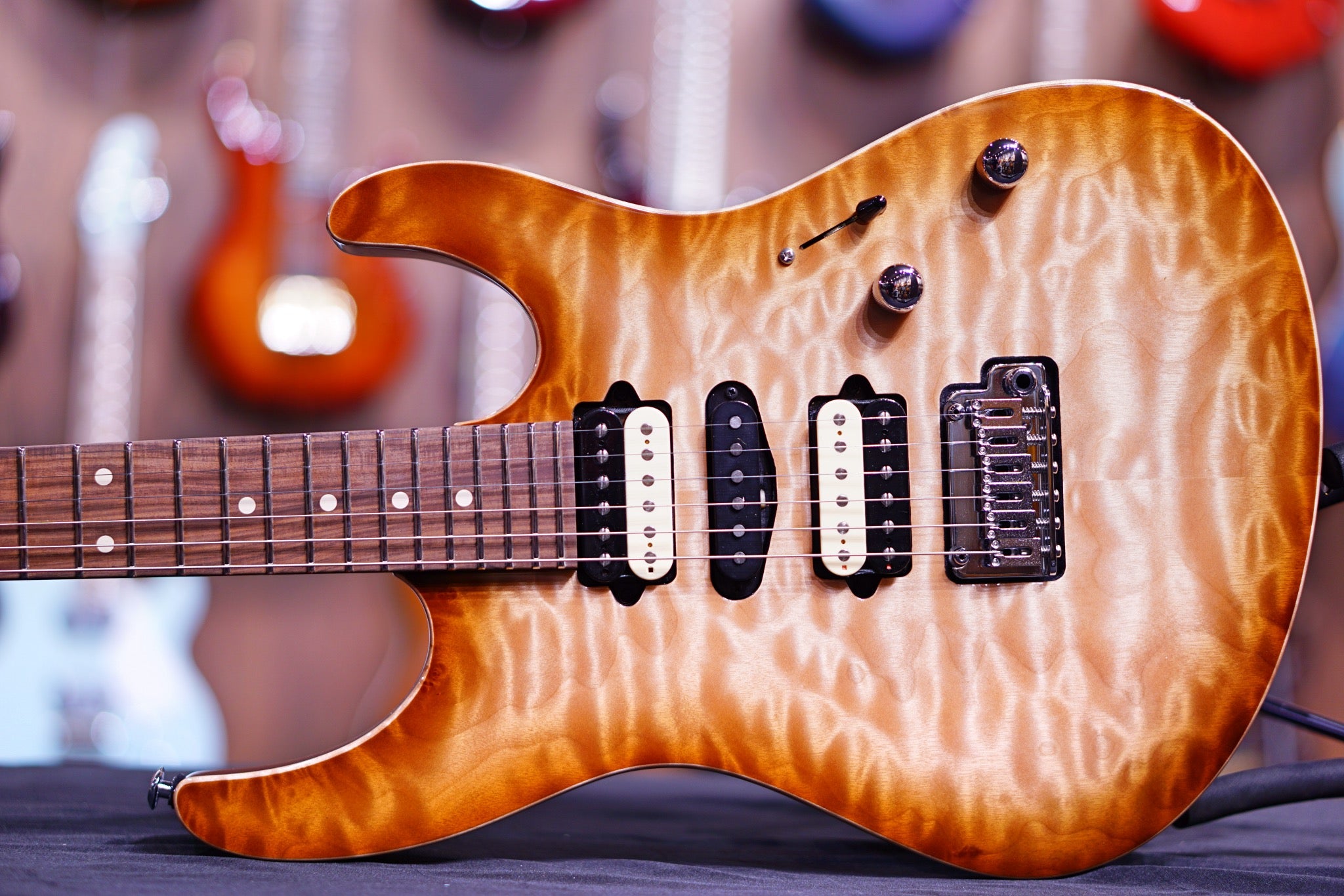 Suhr Modern custom Quilt run natural burst 64327 CWS (Custom wood selection) - HIENDGUITAR SUHR GUITAR