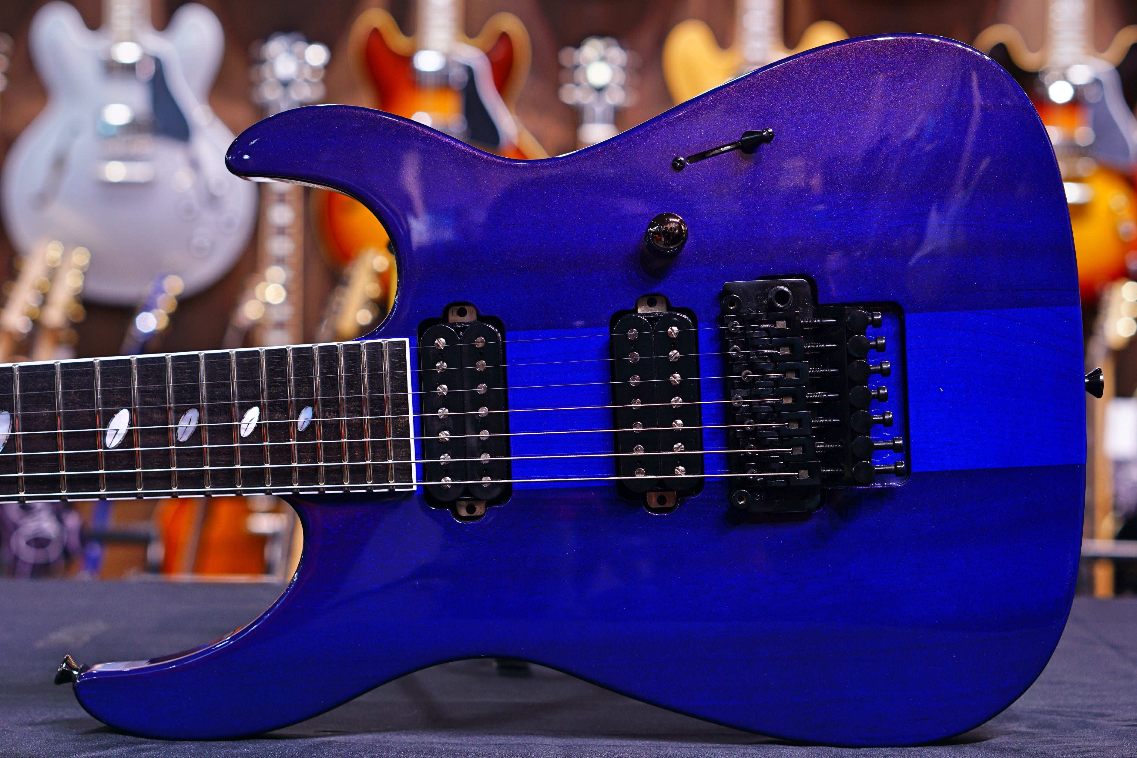 Caparison Dellinger Prominence Trans. Spectrum blue 7 string - HIENDGUITAR Caparison GUITAR