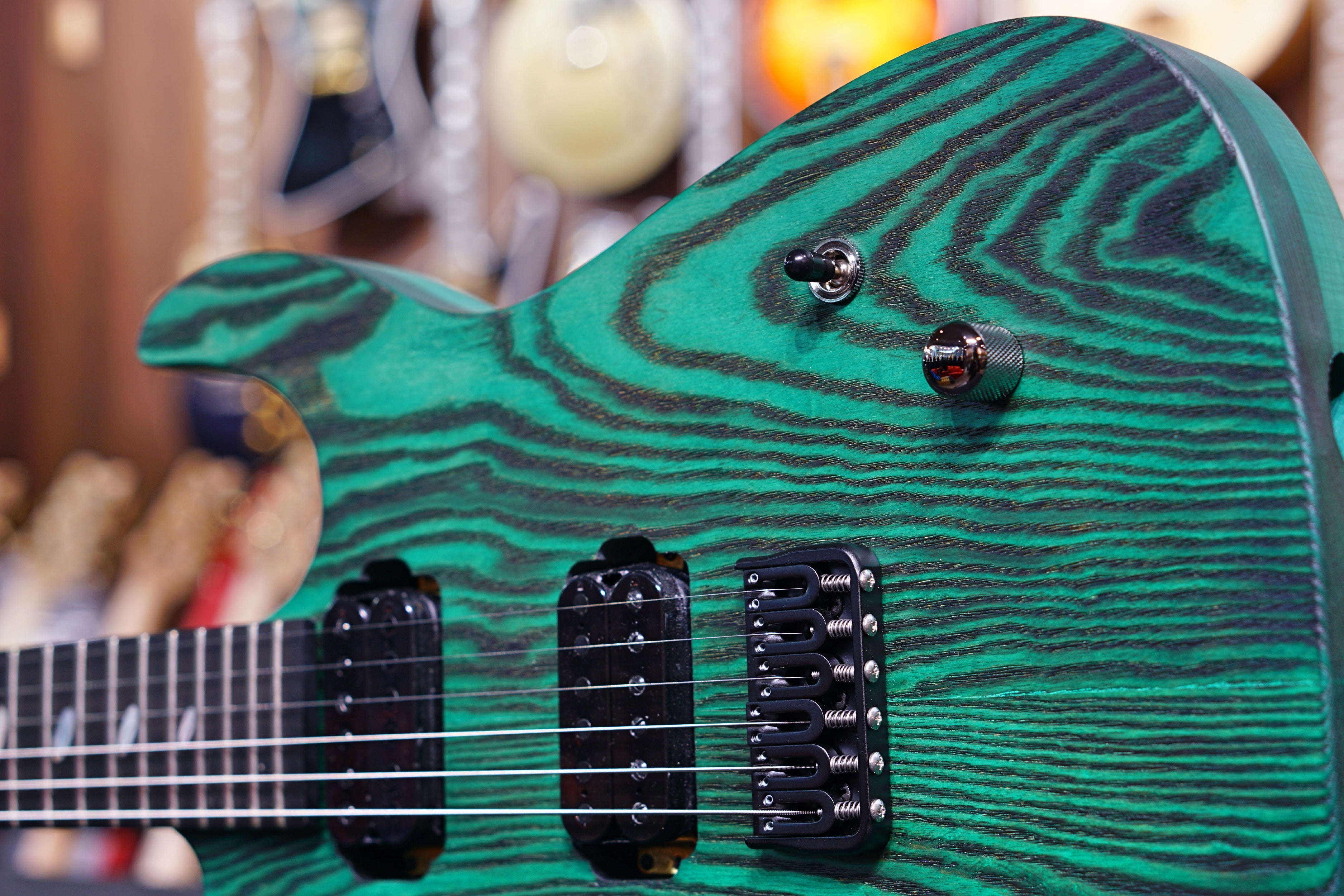 Caparison DELLINGER II FX-AM Dark Green Matt - HIENDGUITAR Caparison GUITAR