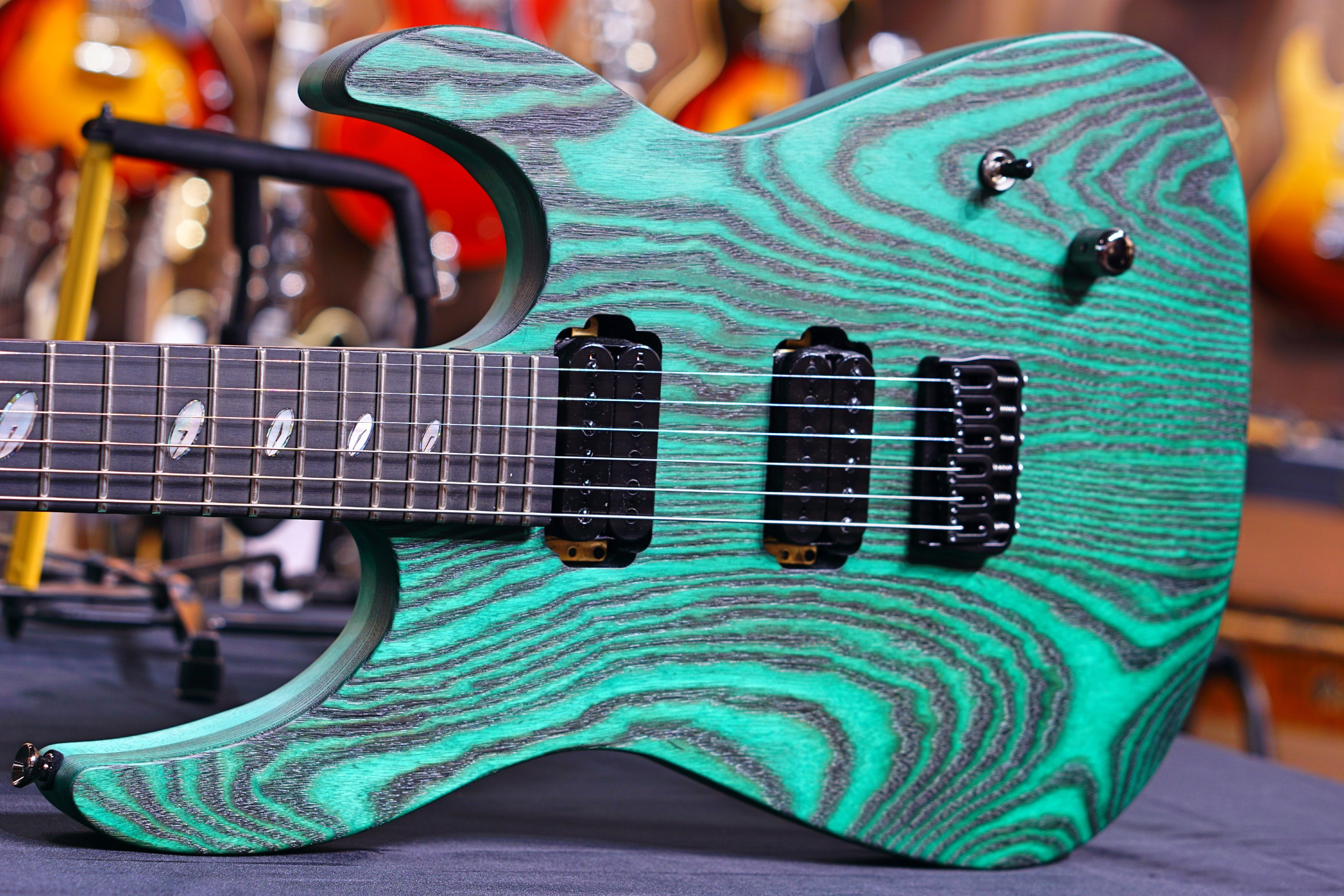 Caparison DELLINGER II FX-AM Dark Green Matt - HIENDGUITAR Caparison GUITAR