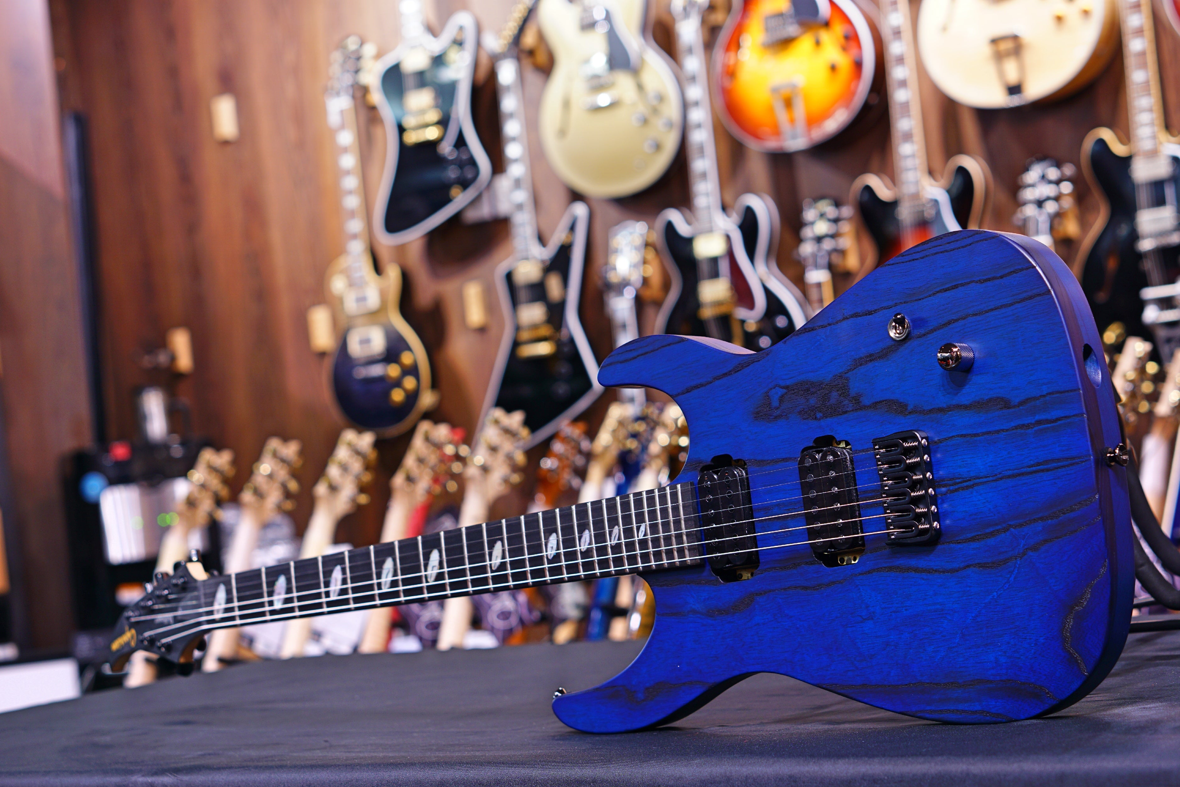 Caparison DELLINGER II FX-AM Dark blue Matt - HIENDGUITAR Caparison GUITAR