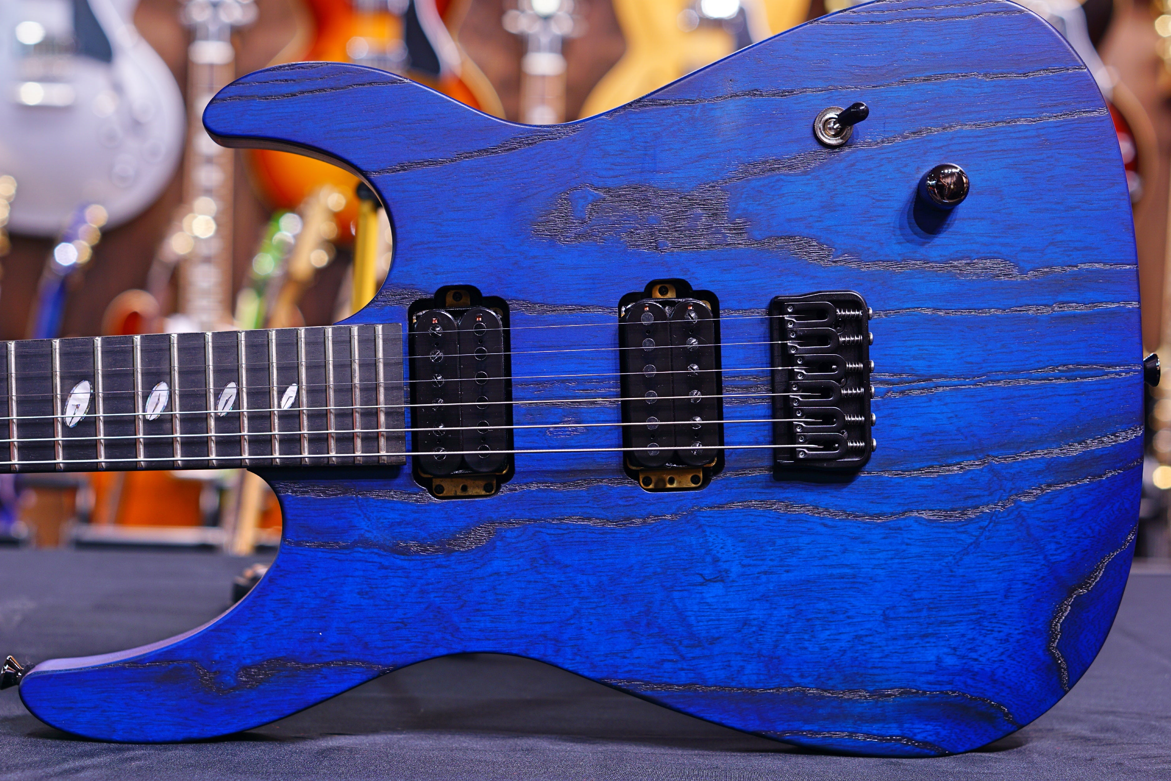 Caparison DELLINGER II FX-AM Dark blue Matt - HIENDGUITAR Caparison GUITAR