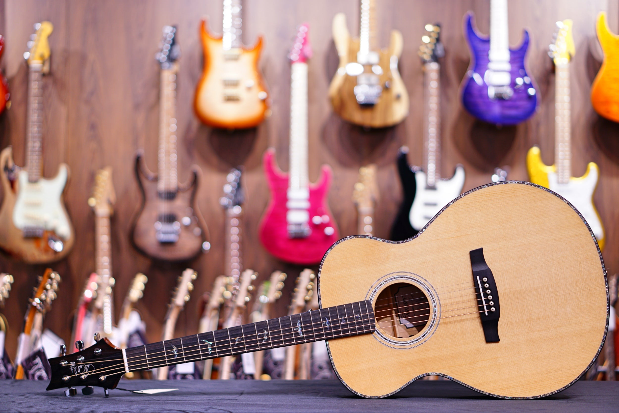 PRS Acoustic SE T55E Black Gold 2020 - HIENDGUITAR PRS SE GUITAR