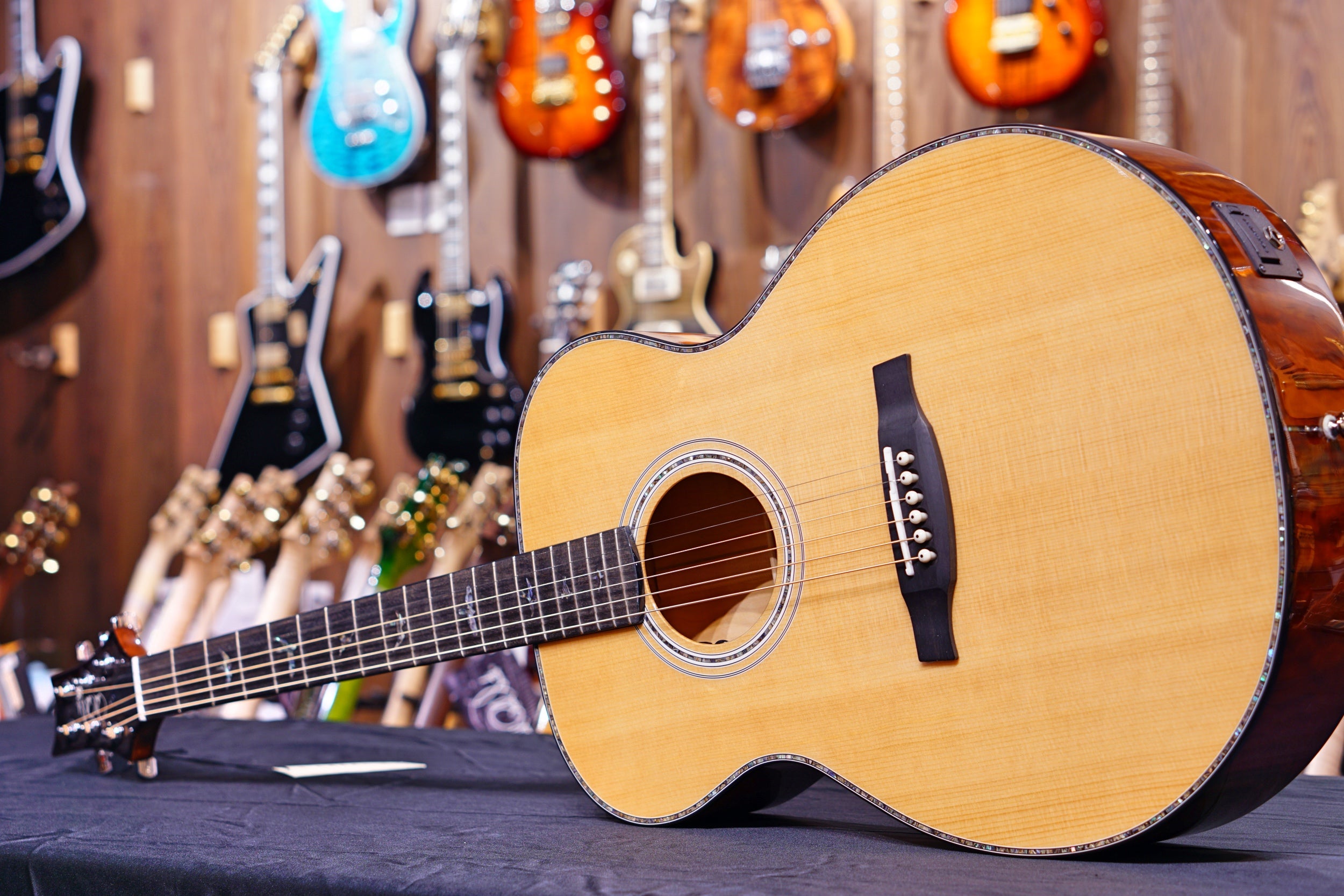 PRS Acoustic SE T55E Black Gold 2020 - HIENDGUITAR PRS SE GUITAR