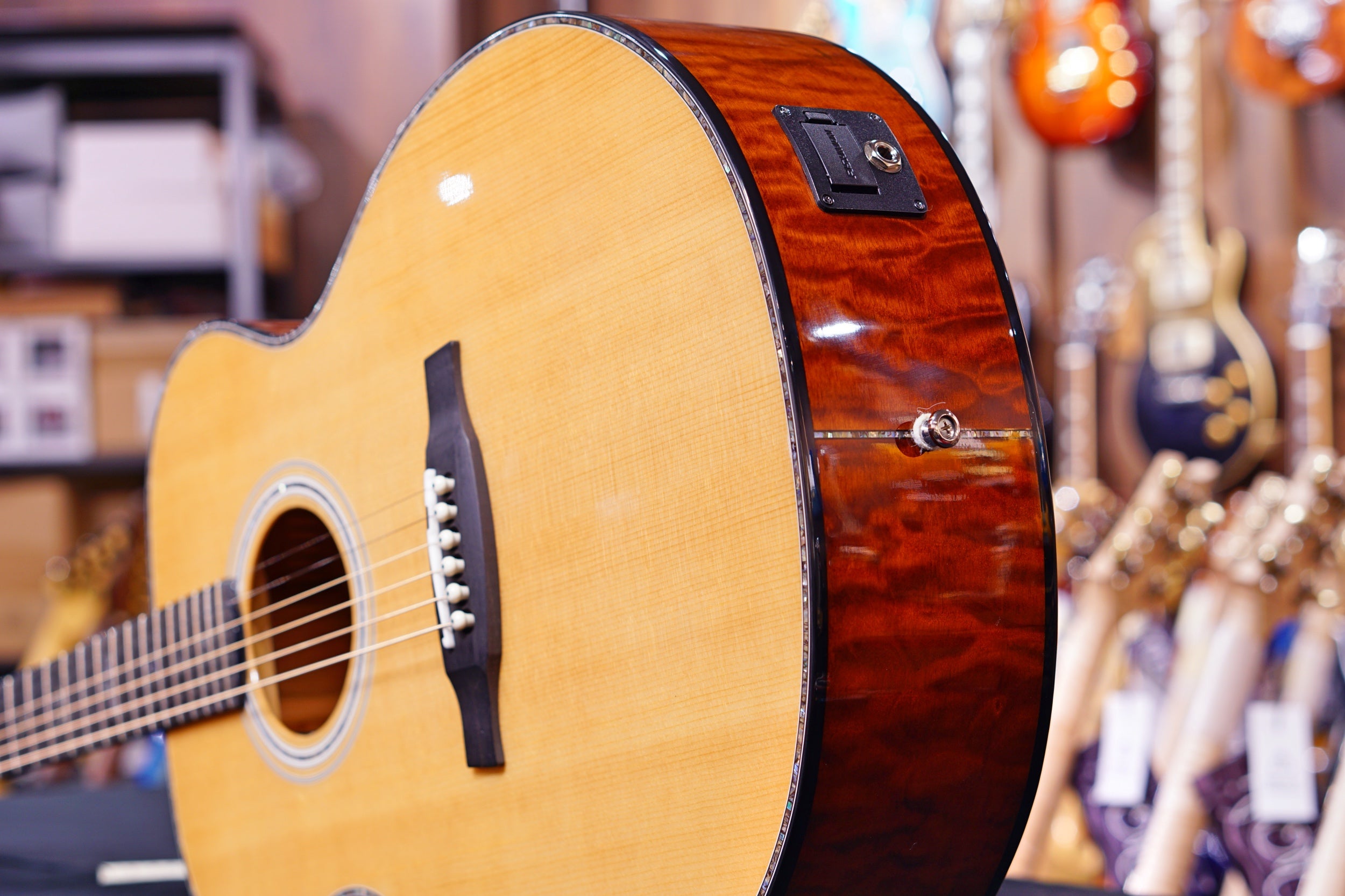 PRS Acoustic SE T55E Black Gold 2020 - HIENDGUITAR PRS SE GUITAR