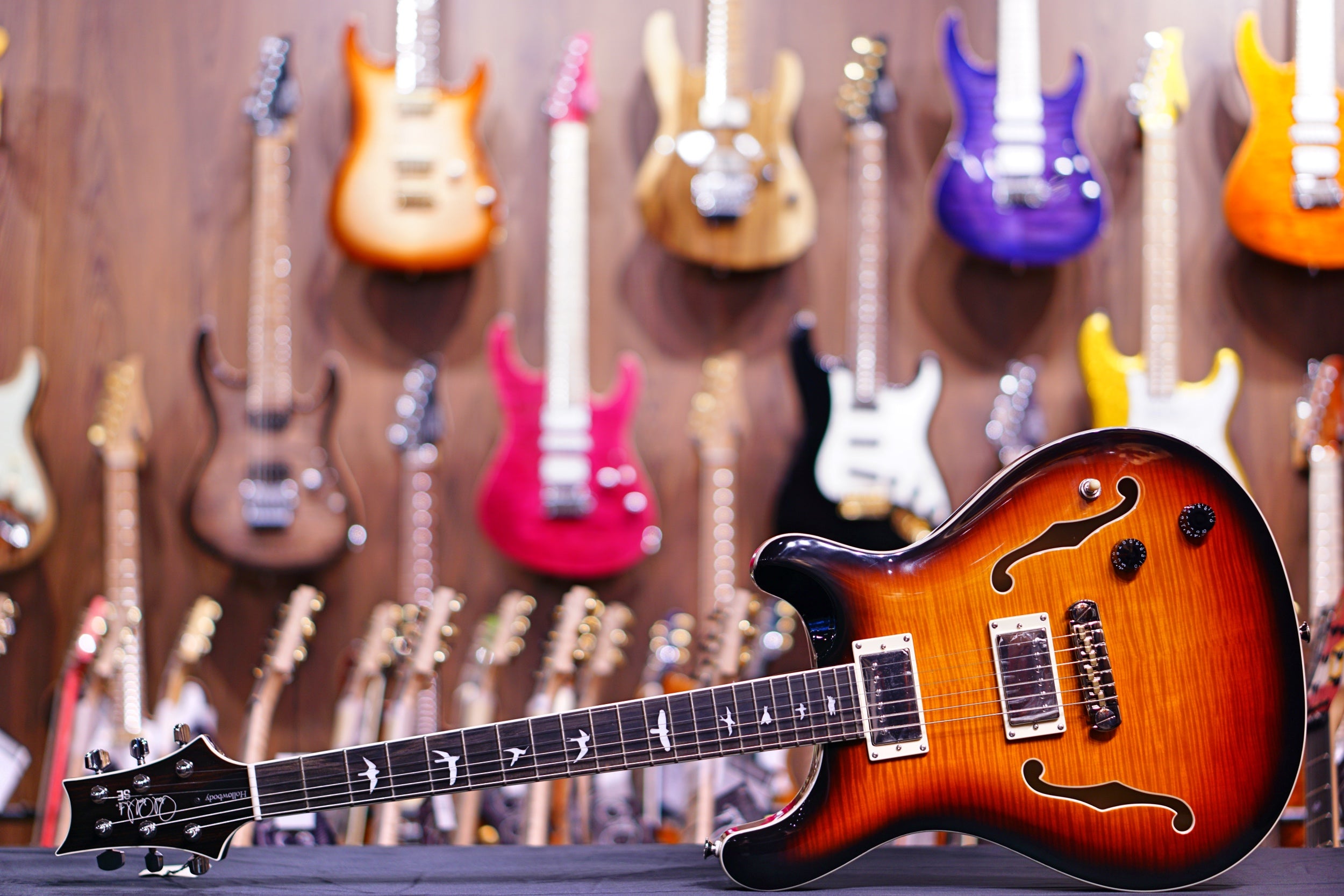 PRS SE Hollowbody II - Tri-Color Sunburst - HIENDGUITAR PRS SE GUITAR