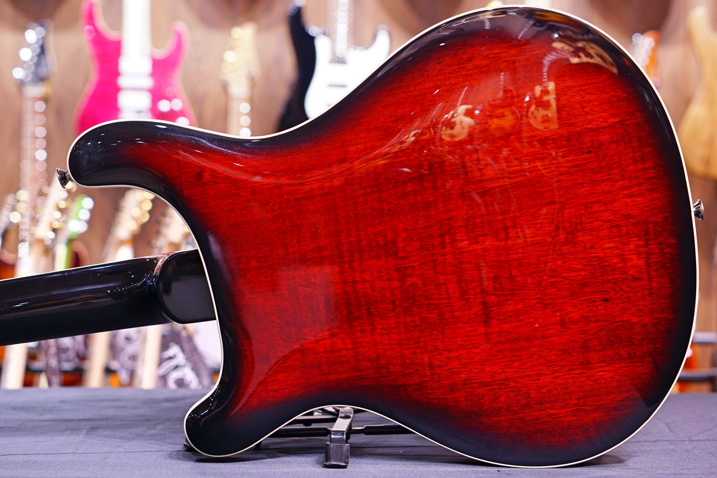 PRS SE Hollowbody Standard - Fire red burst - HIENDGUITAR PRS SE GUITAR