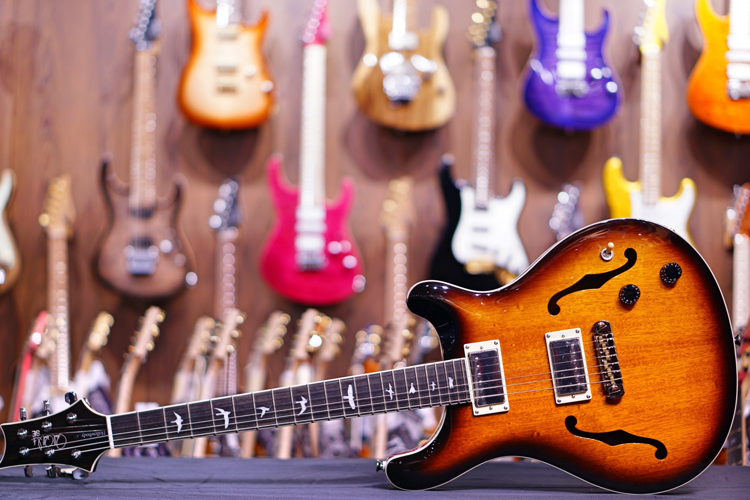 PRS SE Hollowbody Standard - McCarty Tobacco Sunburst - HIENDGUITAR PRS SE GUITAR