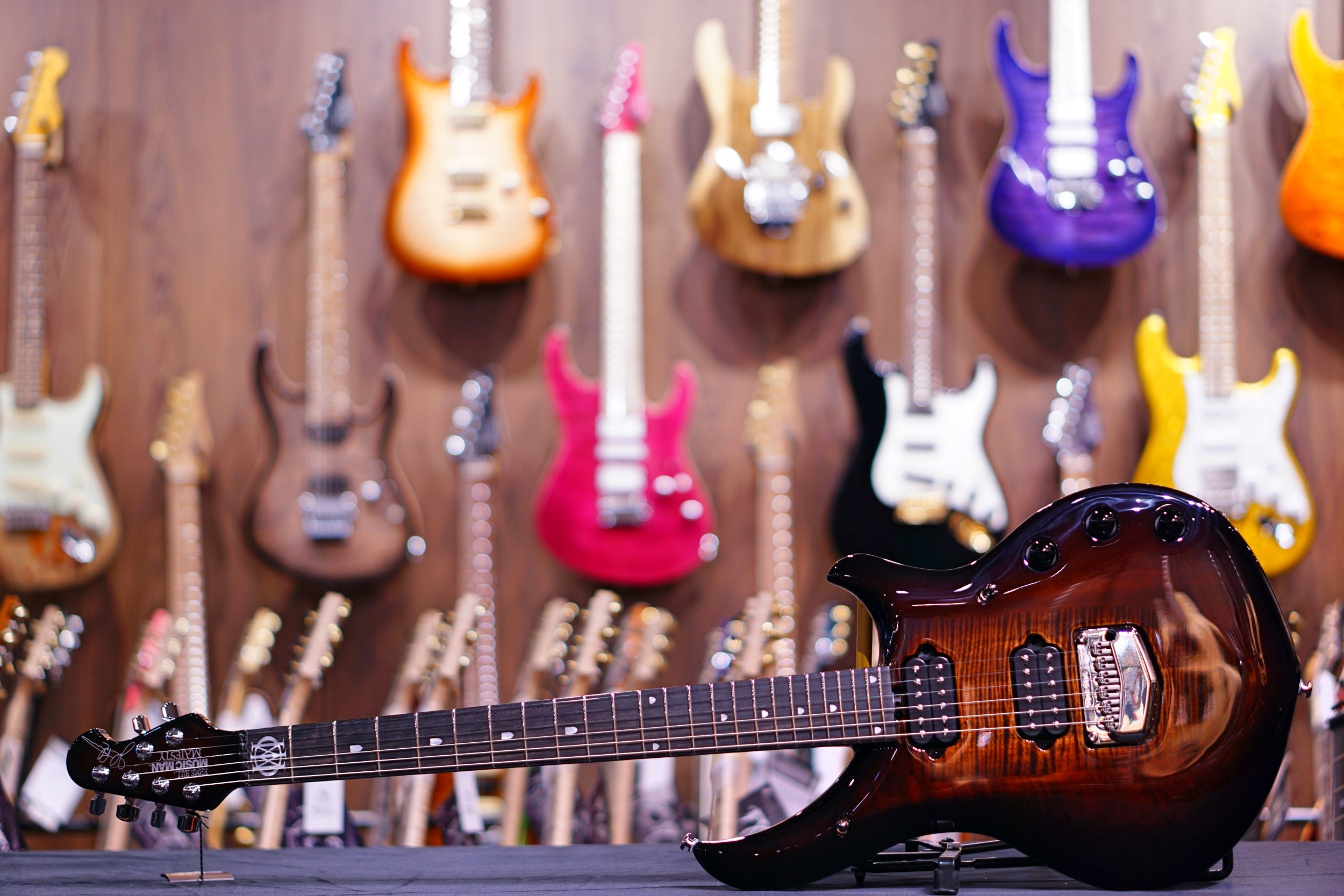 Ernie Ball Music Man John Petrucci Majesty - Dark Roast M12438 - HIENDGUITAR Musicman GUITAR