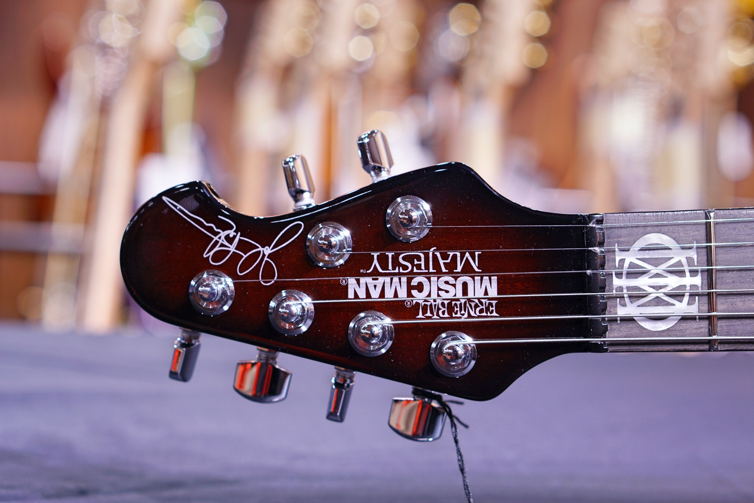 Ernie Ball Music Man John Petrucci Majesty - Dark Roast M12438 - HIENDGUITAR Musicman GUITAR