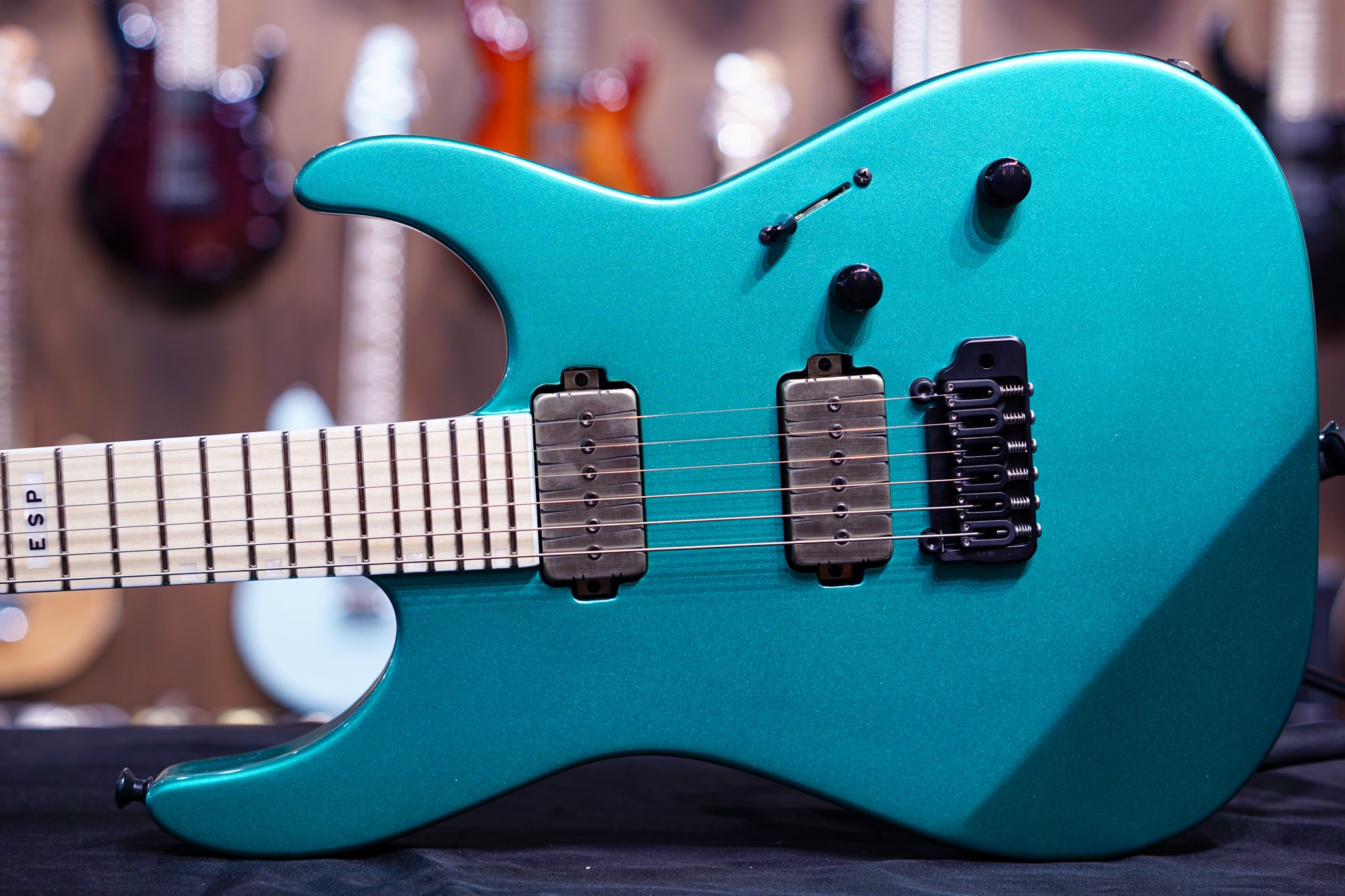 ESP E-II M-II HST/P90 Metallic Seaform Green ES0090213 - HIENDGUITAR E-II GUITAR