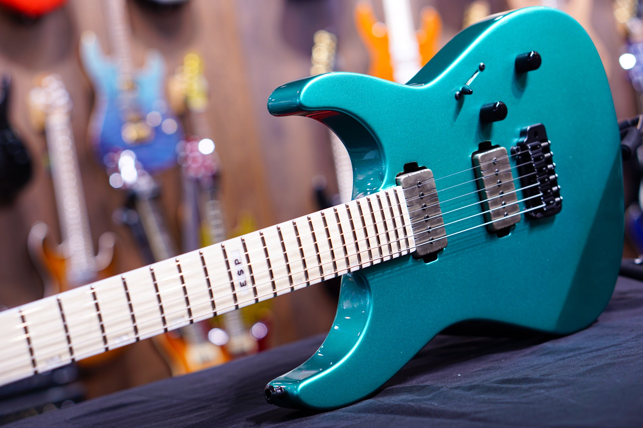 ESP E-II M-II HST/P90 Metallic Seaform Green ES0090213 - HIENDGUITAR E-II GUITAR