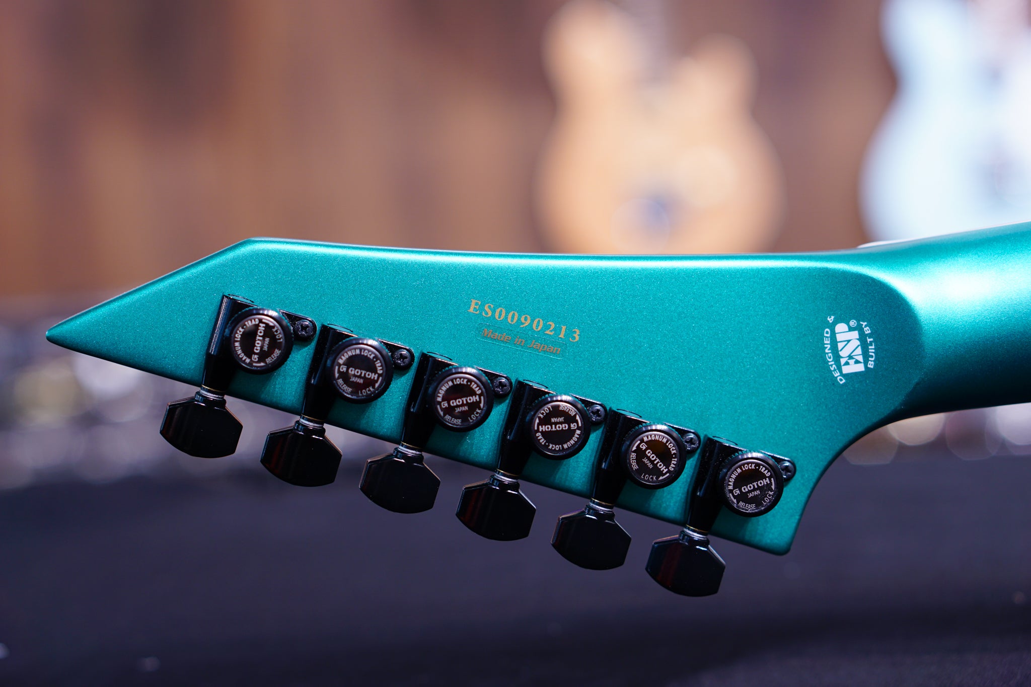 ESP E-II M-II HST/P90 Metallic Seaform Green ES0090213 - HIENDGUITAR E-II GUITAR